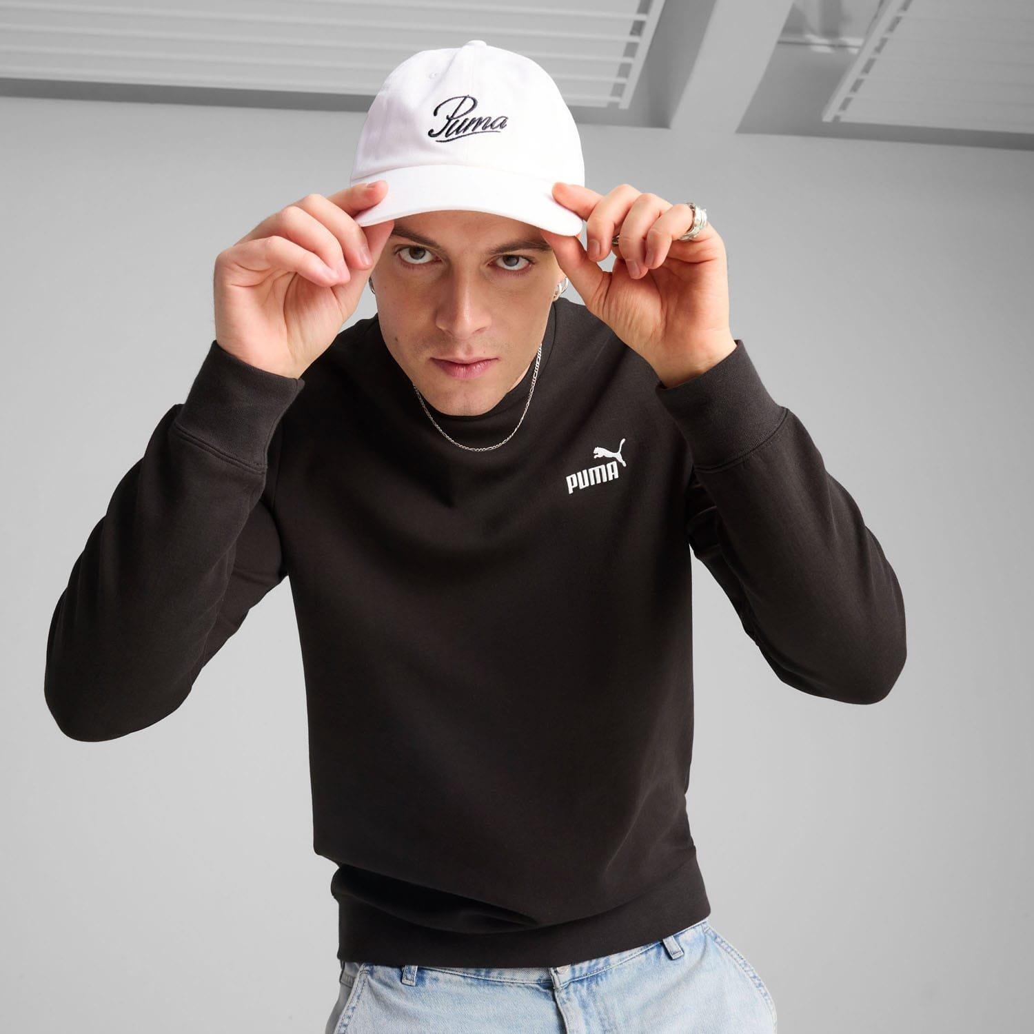 White - Puma - Essential Script Logo Dad Cap - 3