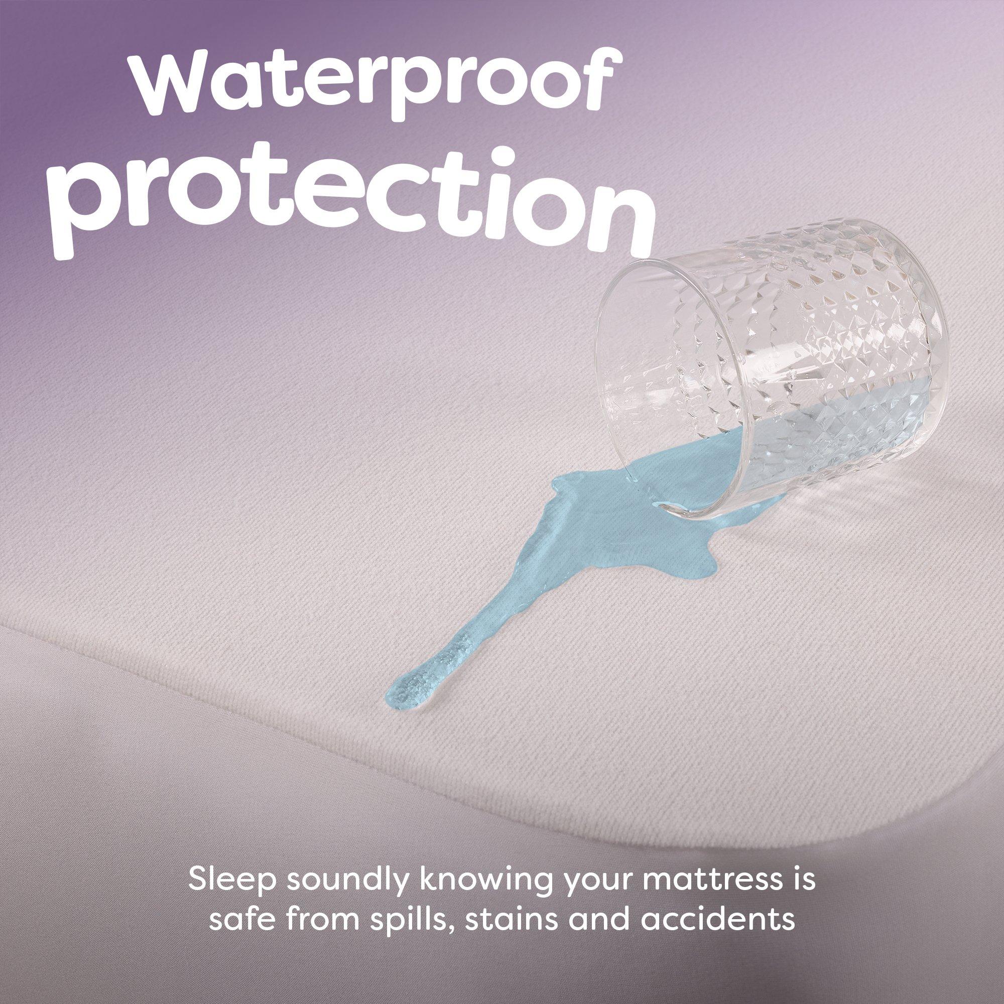 White - Slumberdown - Waterproof Protect Mattress Protector - 2