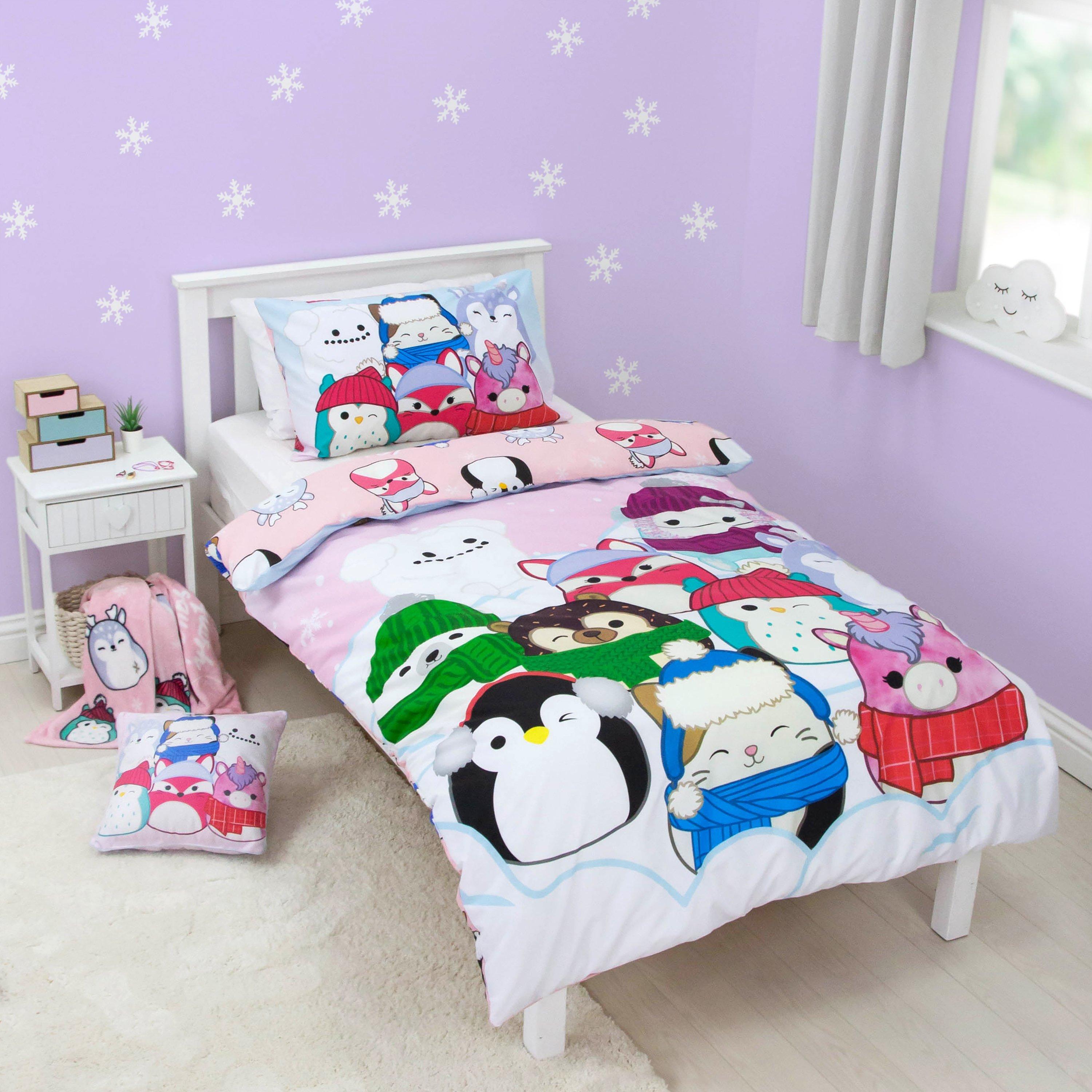  Kids Frozen Duvet Cover Set Squishmallows - Single