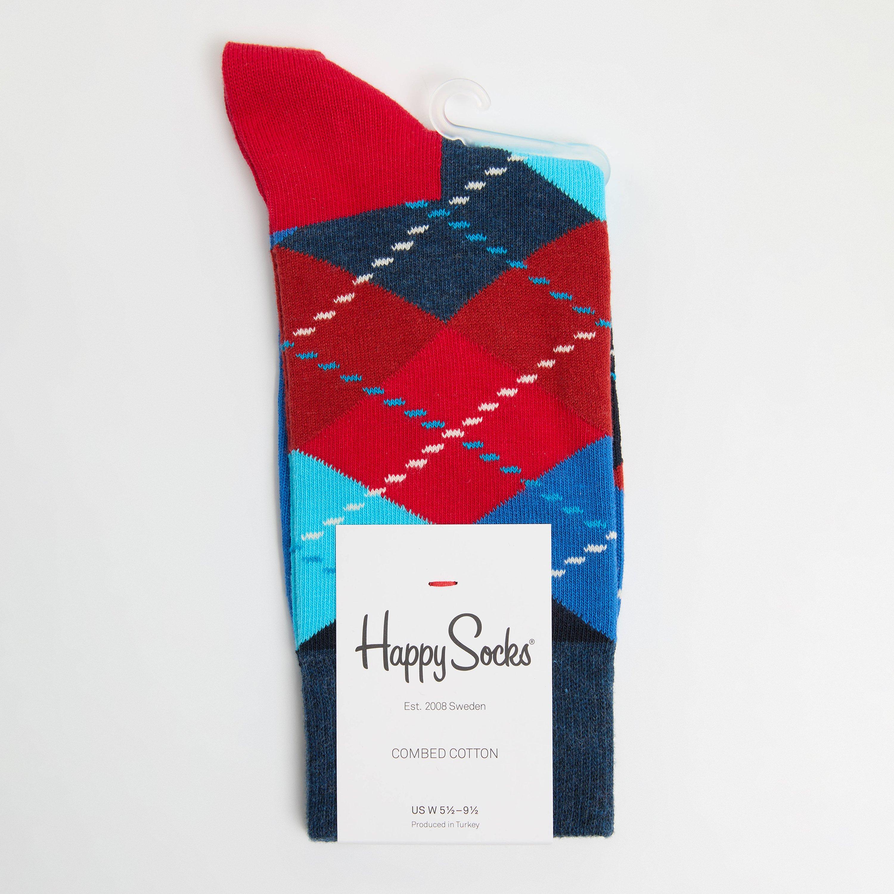 Blue - Happy Socks - Argyle Pop - 1