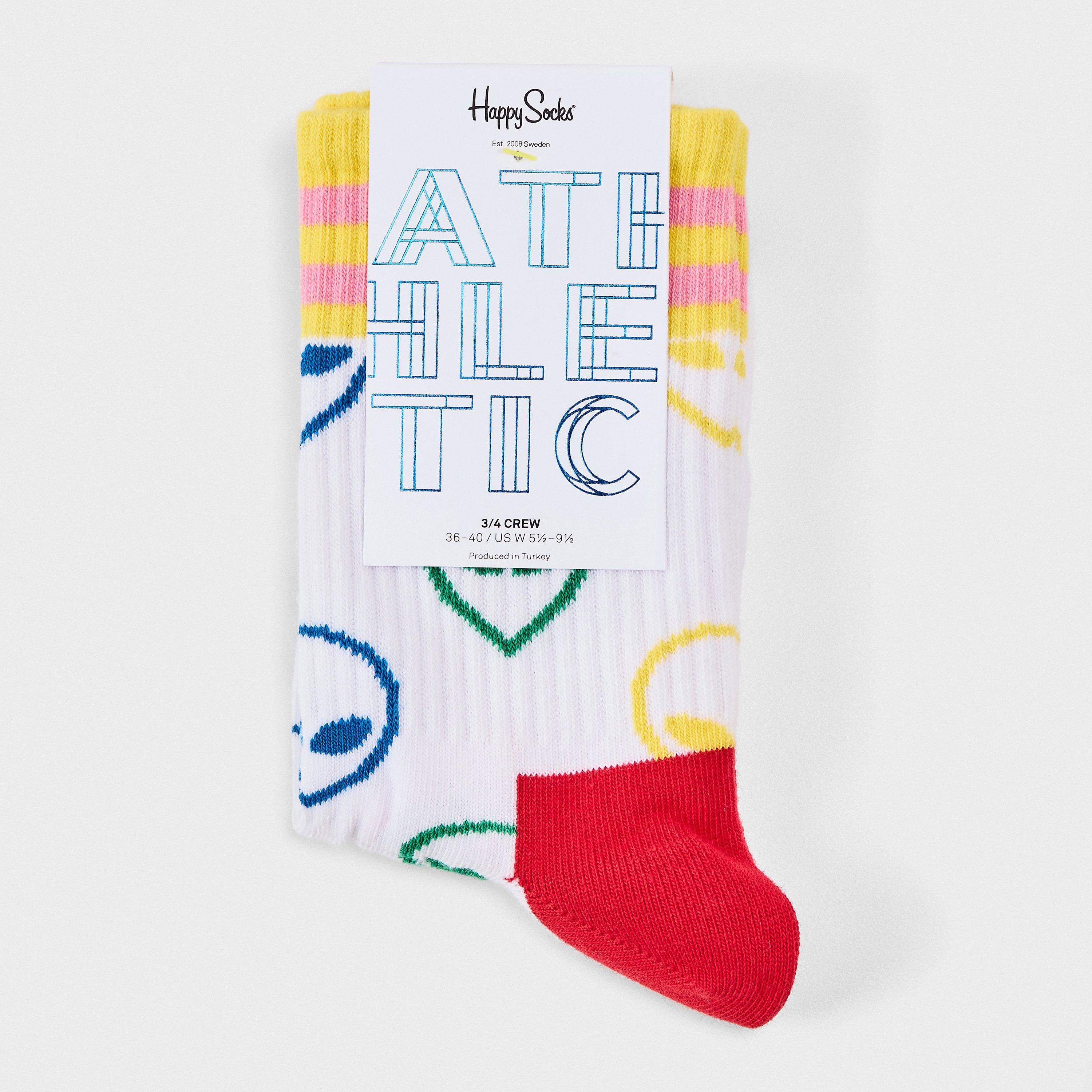 Hvid - Happy Socks - Athltic Aln Sk 99 - 2