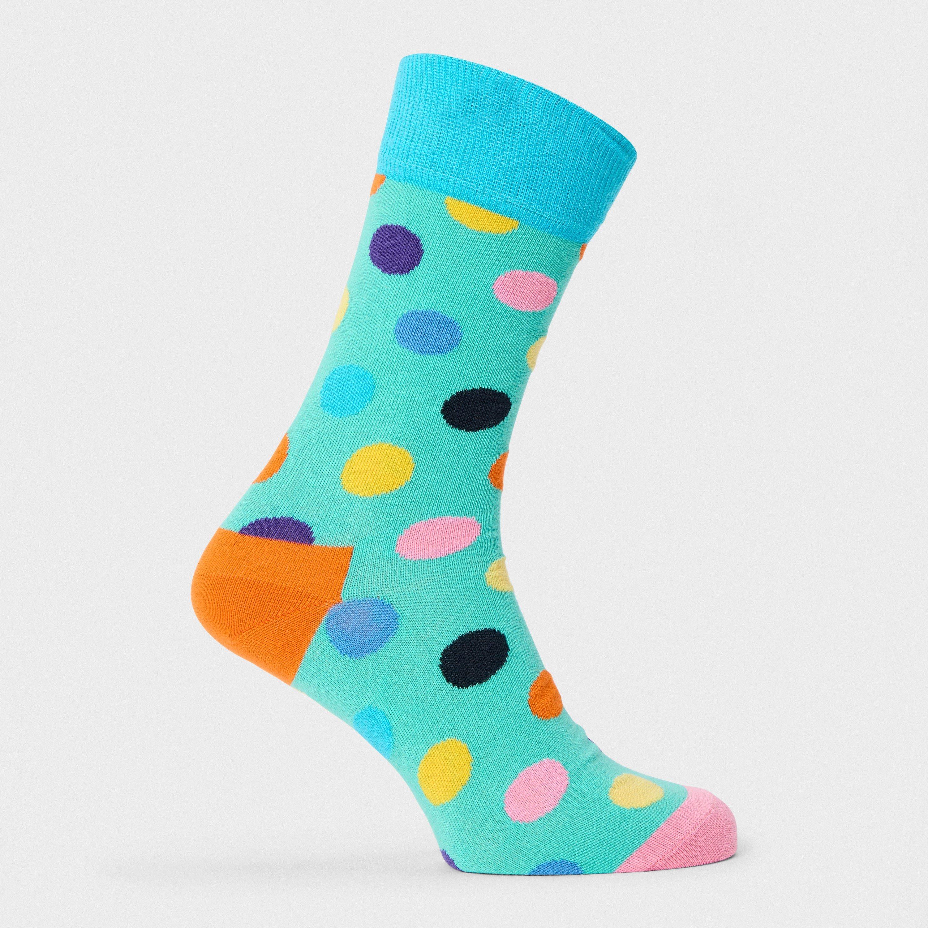 Happy Socks  Big Dot Pop - Turquoise - 7-11(41-46