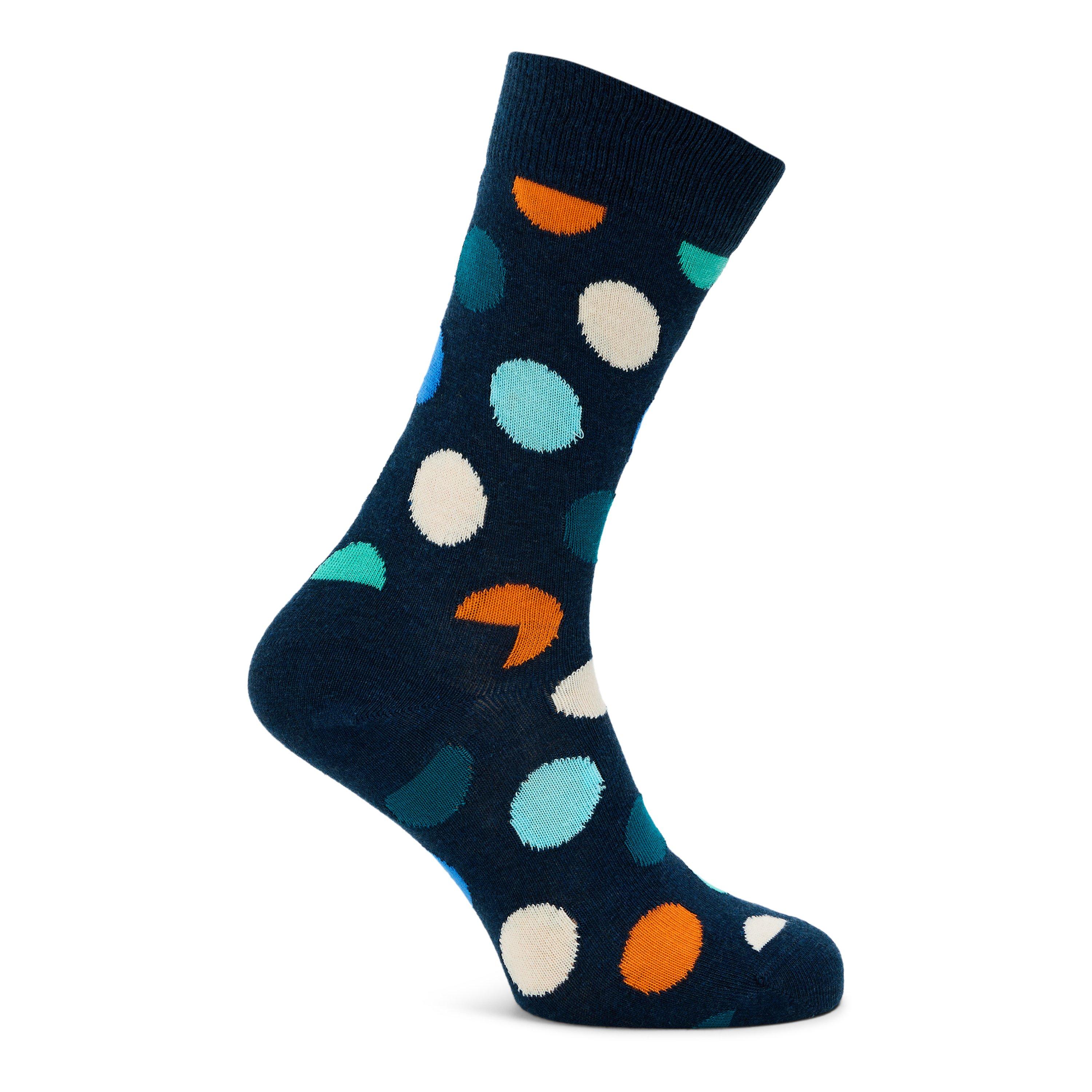 Happy Socks  Big Dot Pop - Navy - 4-7(36-40)