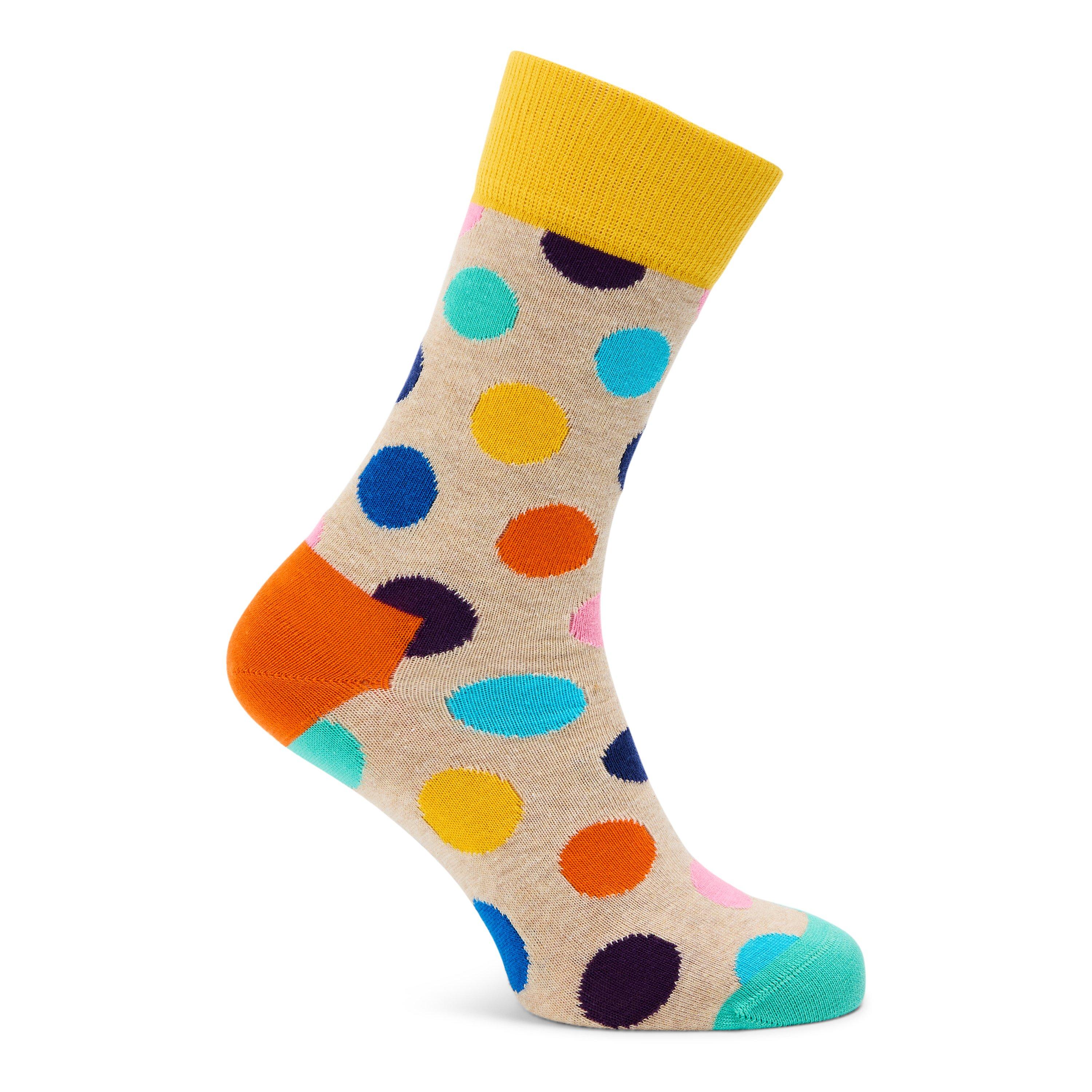 Happy Socks  Big Dot Pop - Beige - 4-7(36-40)
