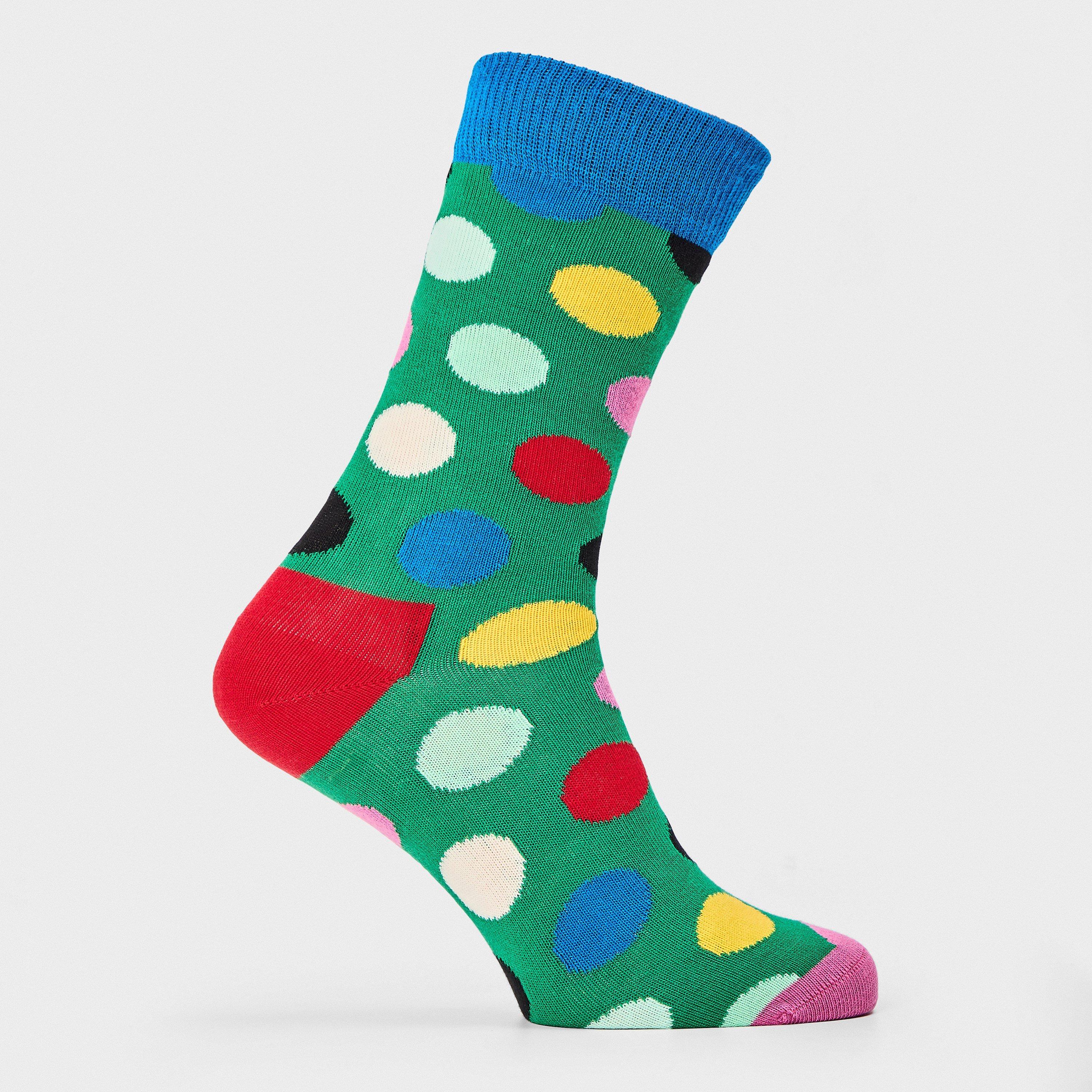 Happy Socks  Big Dot Pop - Green - 4-7(36-40)
