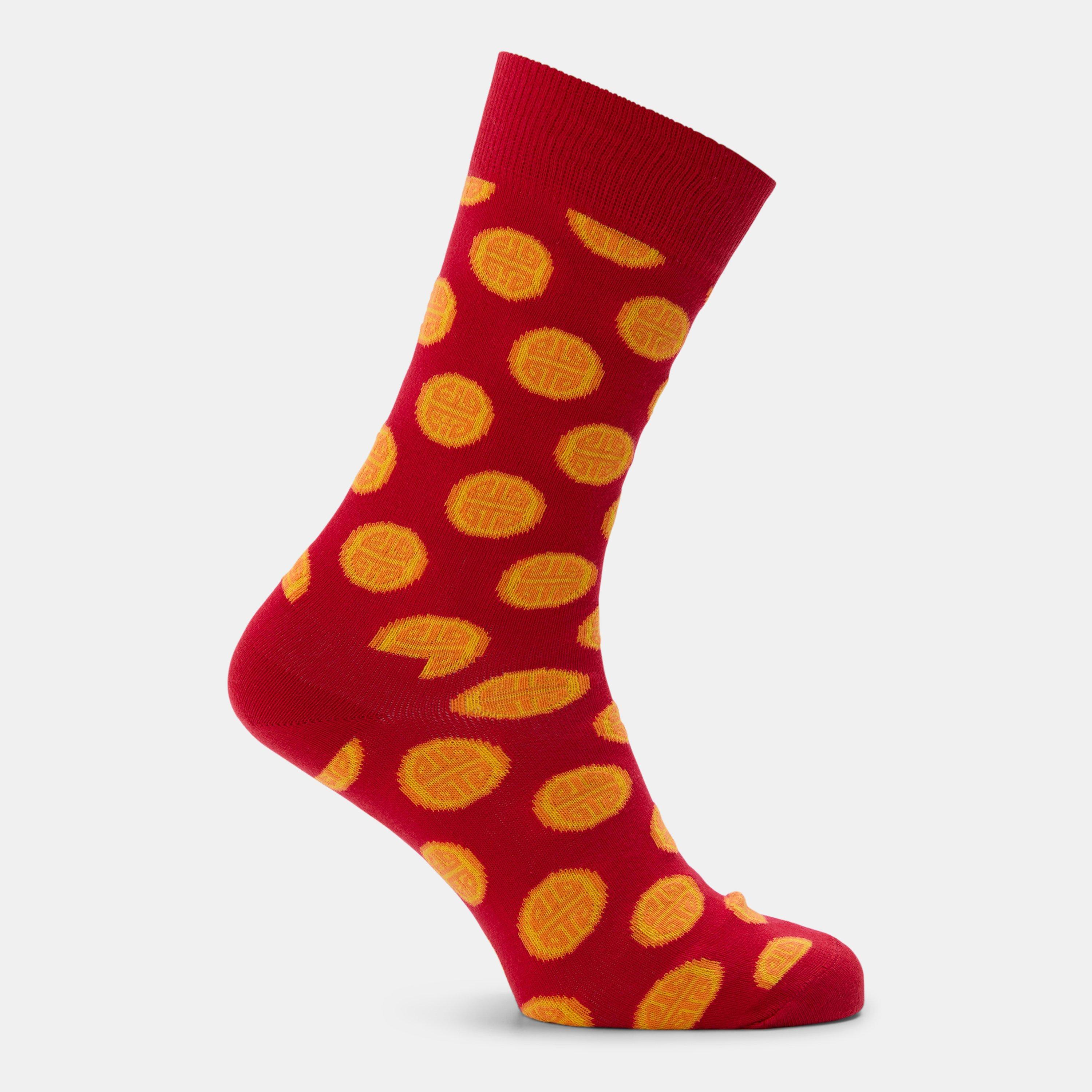 Dark Red - Happy Socks - Big Dot Sk 99 - 2