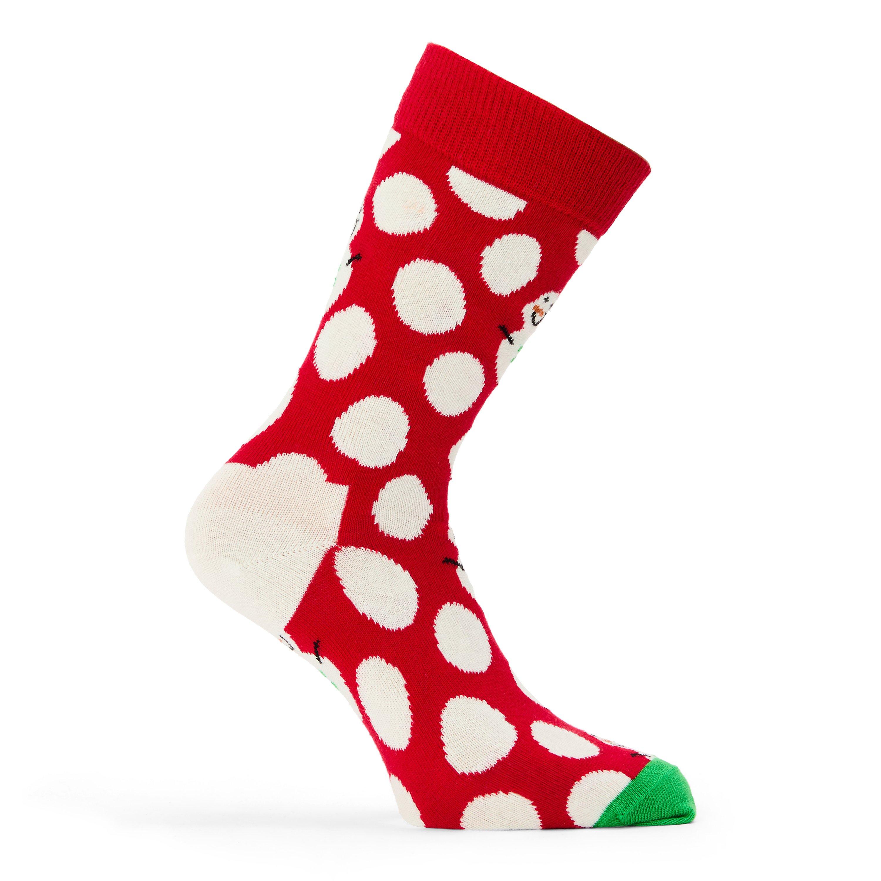 Red - Happy Socks - Big Dot Snowman Pop - 1