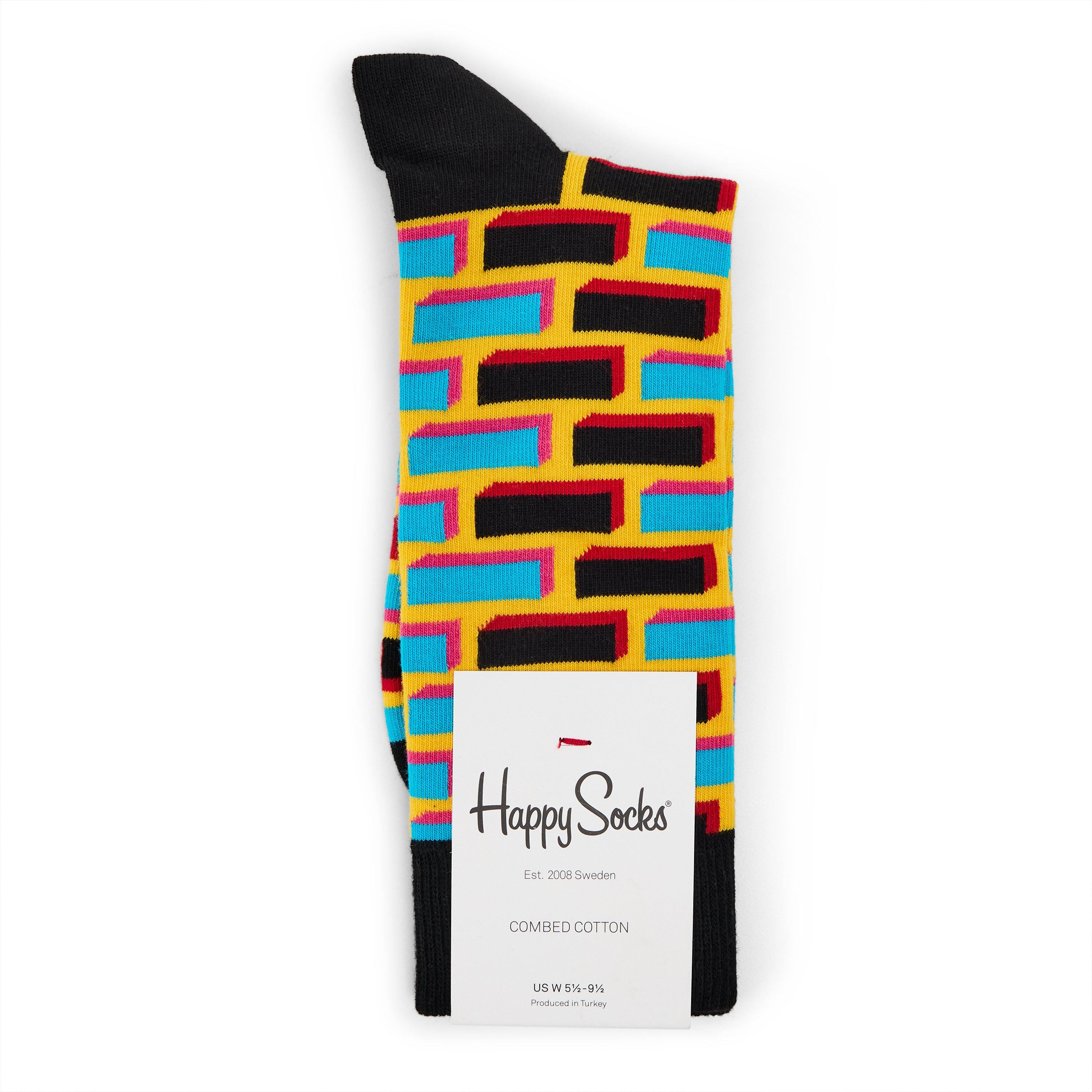 Black - Happy Socks - Brick Sk 99 - 2