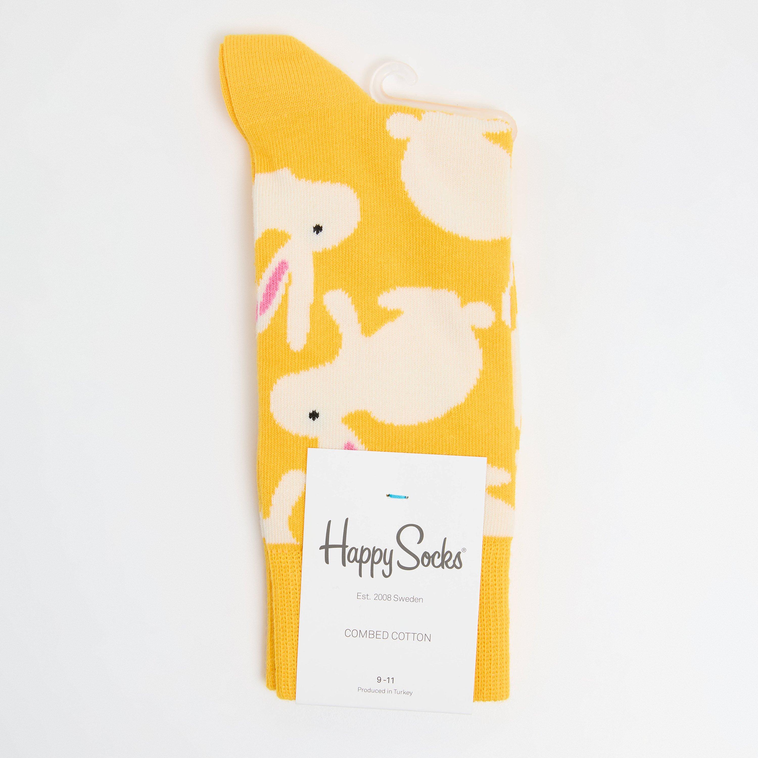Yellow - Happy Socks - Bunny Pop - 1
