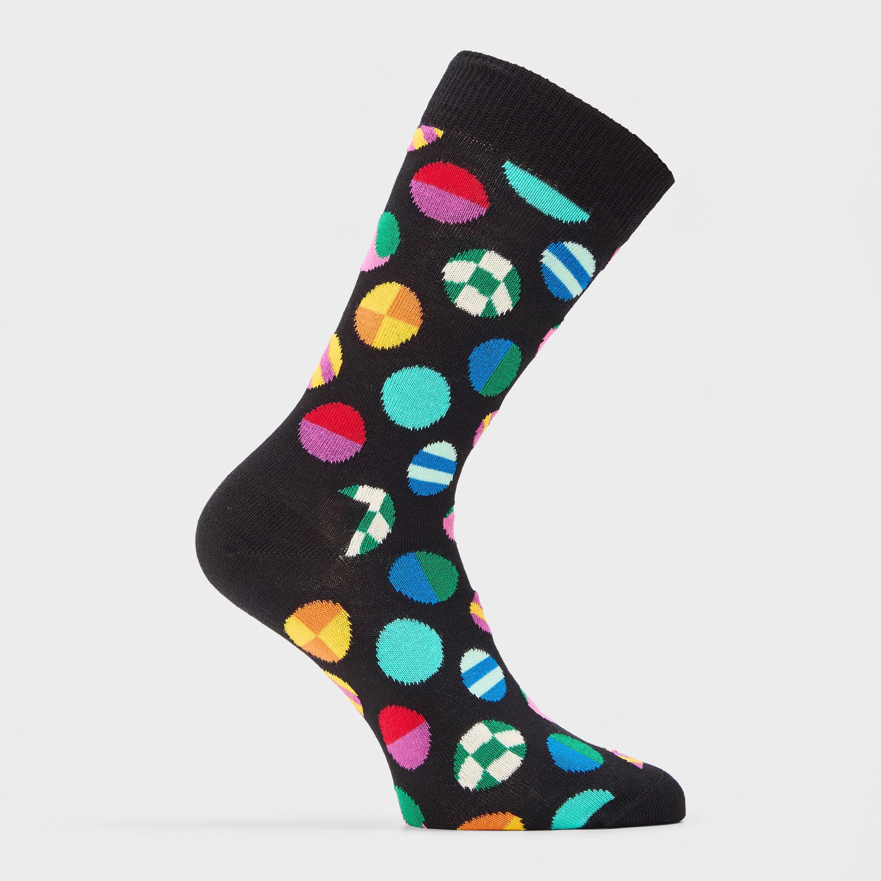 Happy Socks  Clashing Dot Pop - Black - 4-7(36-40)