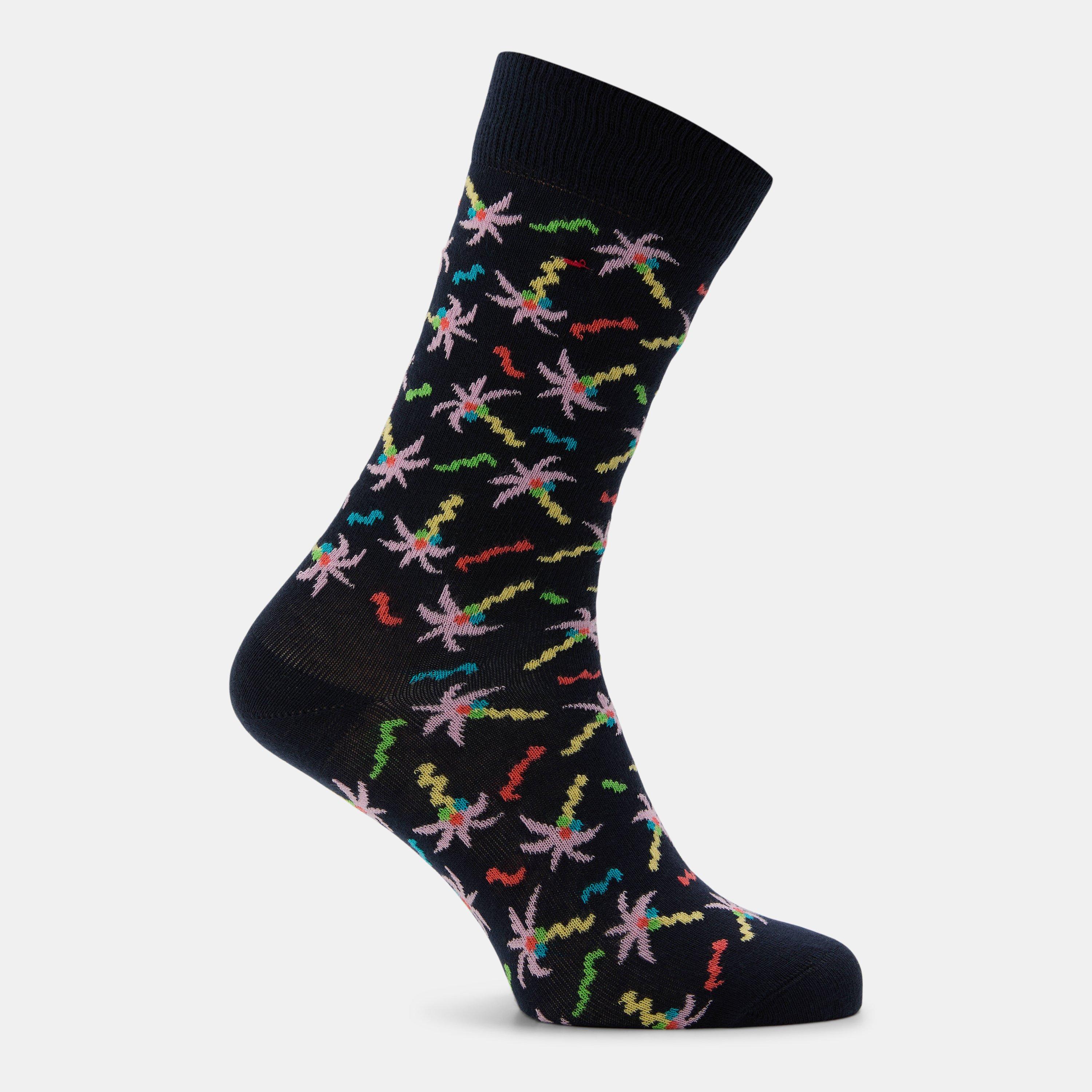 Schwarz - Happy Socks - Cnfetti Palm Sk 99 - 2