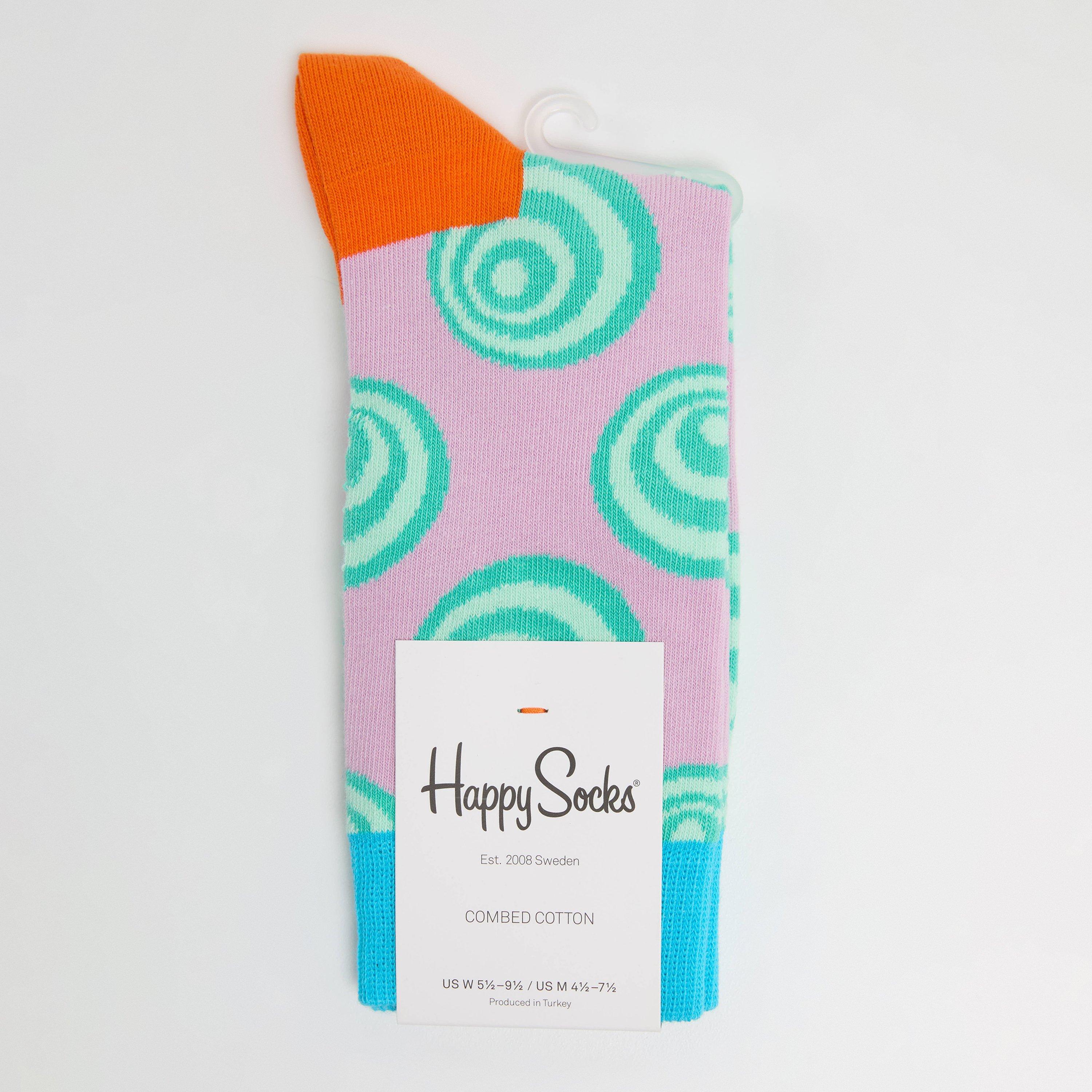 Morado claro - Happy Socks - Crazy Dot Pop - 1