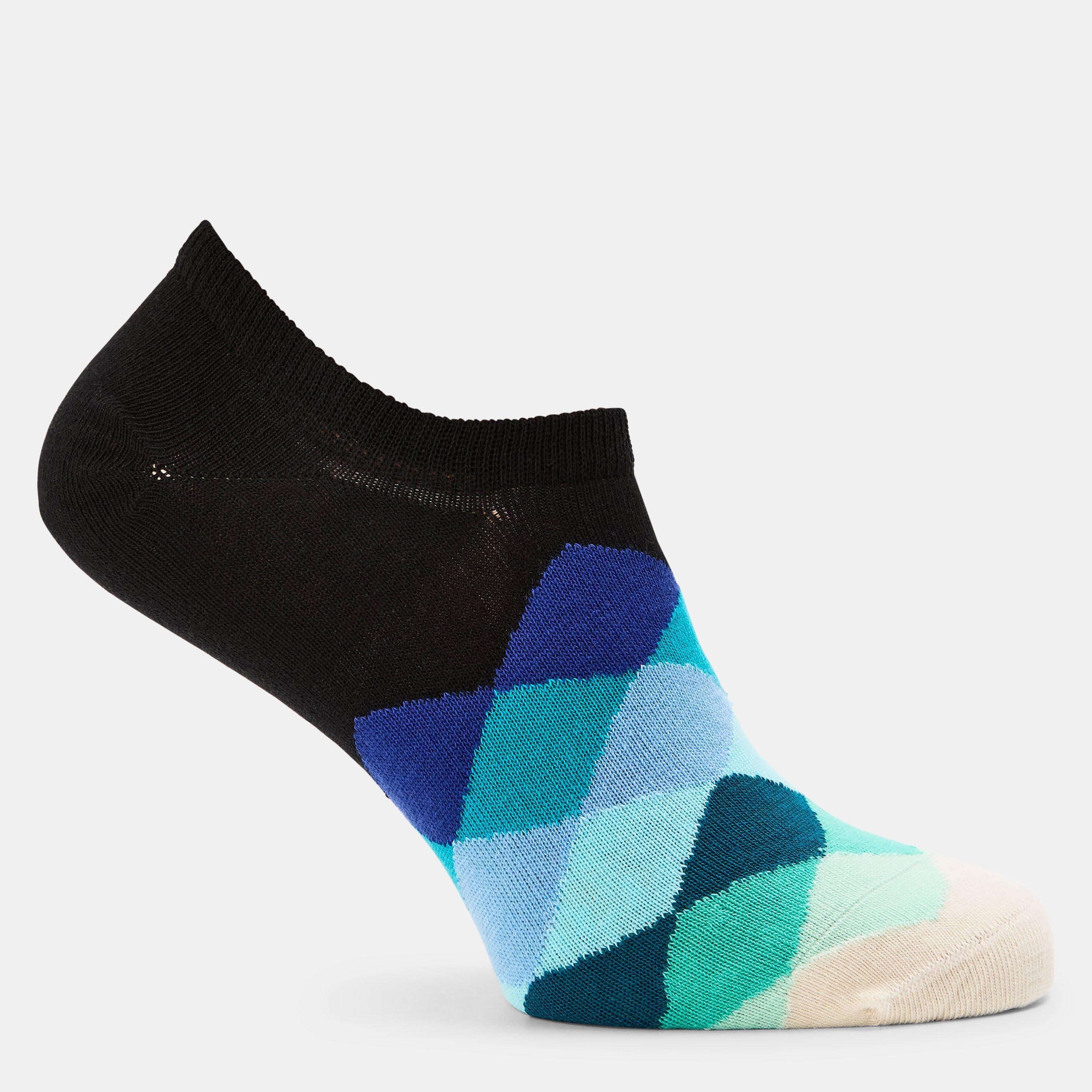 Schwarz - Happy Socks - Diamond Liner Pop - 1