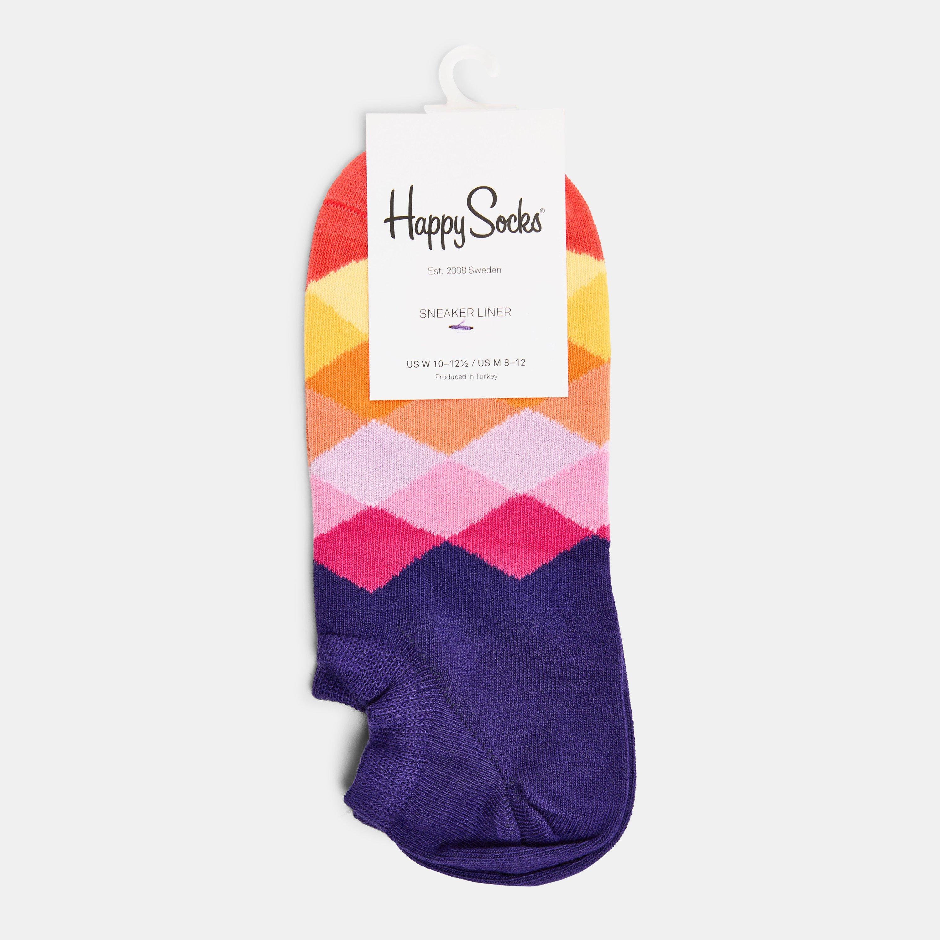 Mørkelilla - Happy Socks - Diamnd Liner Sk 99 - 2