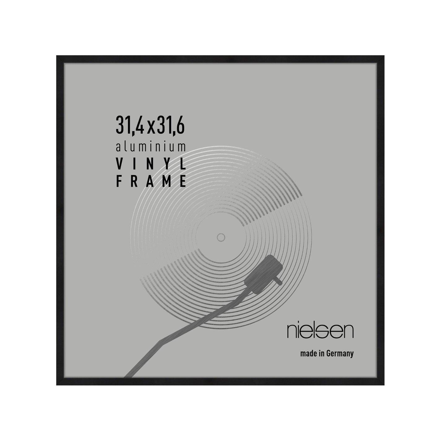 Jet Matt Black - nielsen - 12 inch Vinyl Record Display Frame Aluminium - 1