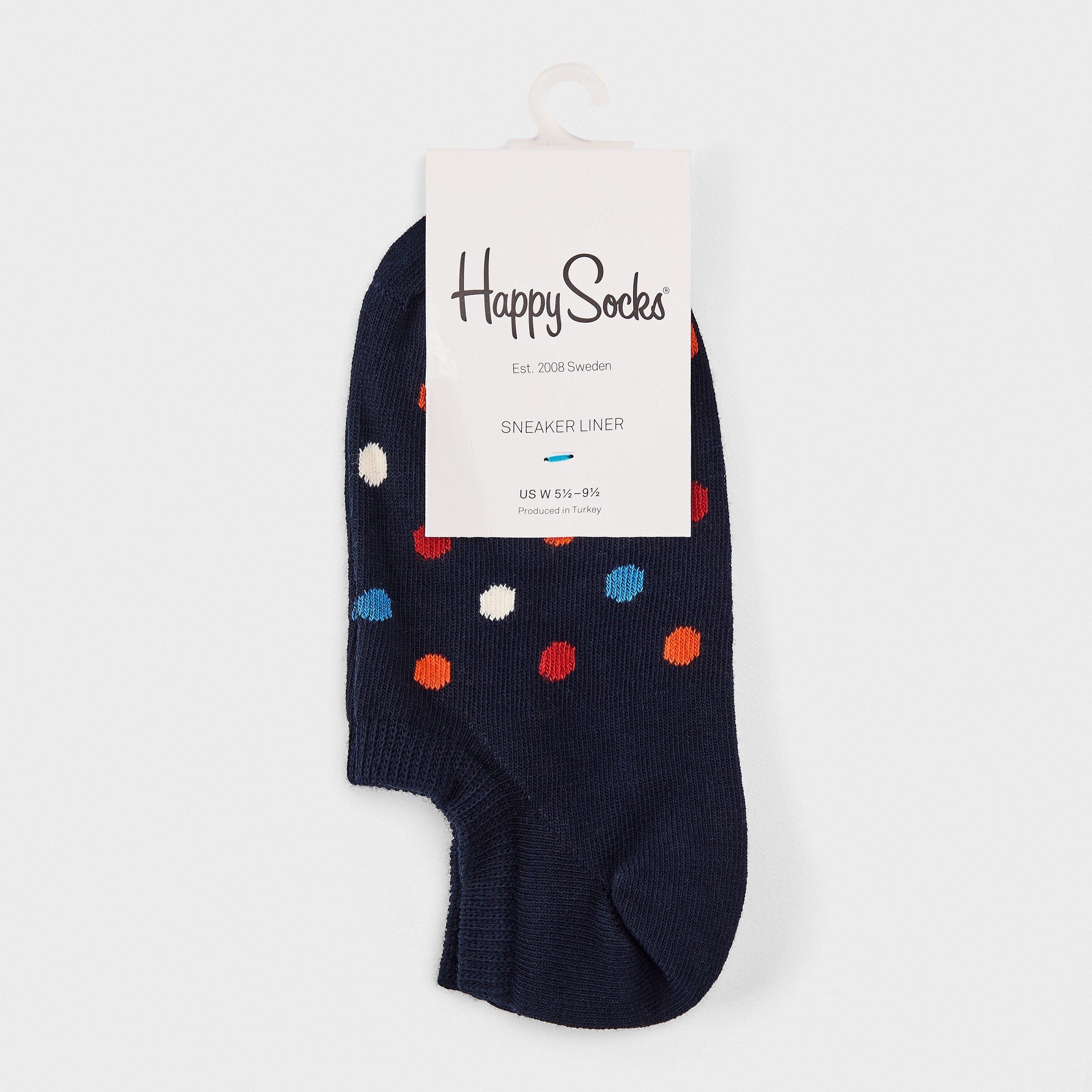 Navy - Happy Socks - Dot Liner Sk 99 - 2