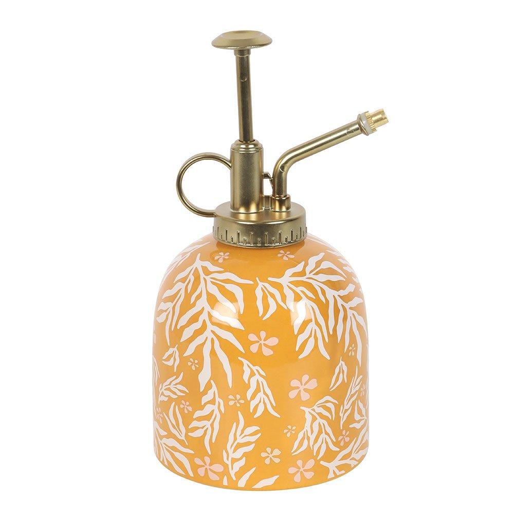 Yellow - Something Different - Summer Leaf Print Ceramic Plant Mister - 2