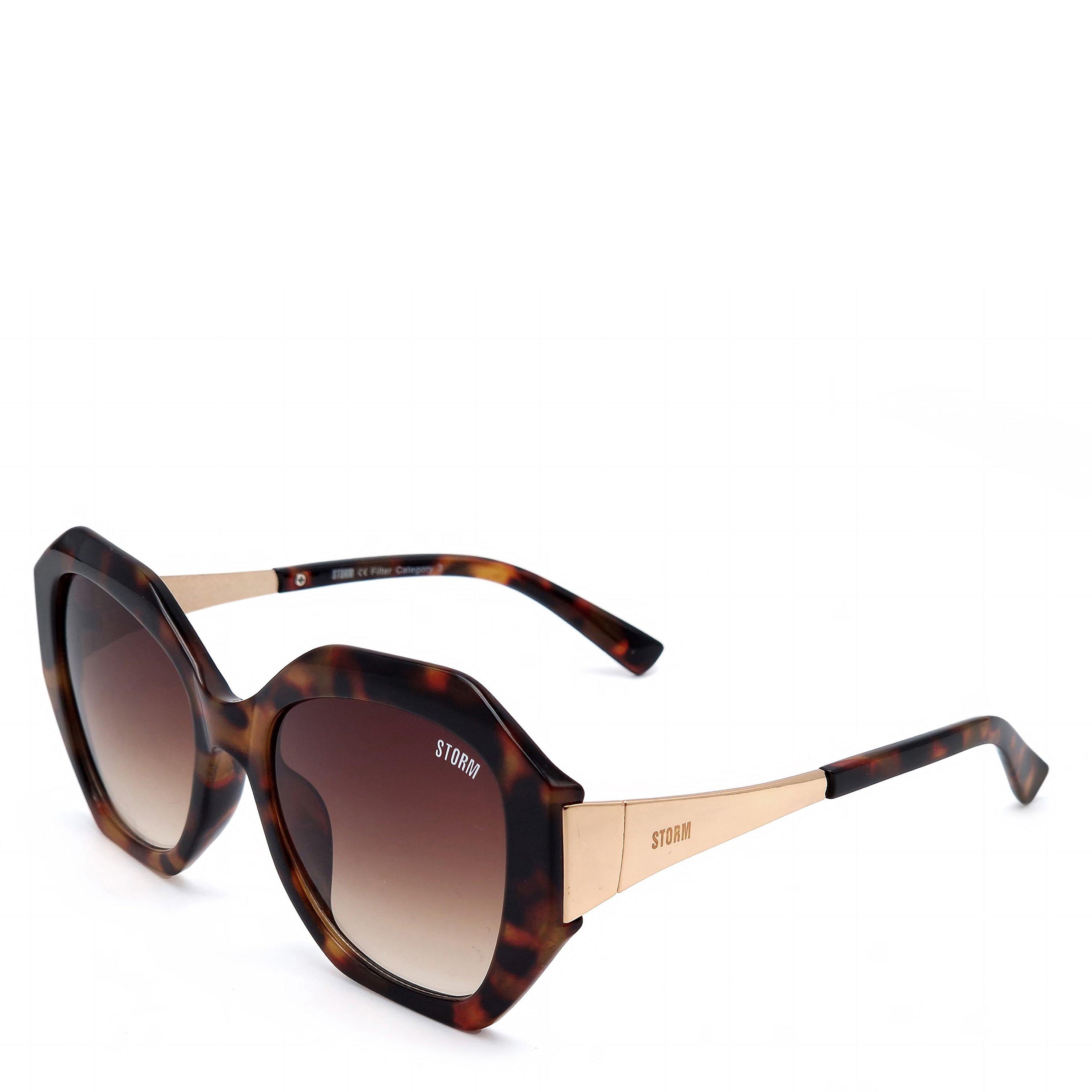 Storm Women's Hexagon Sunglasses - Tort