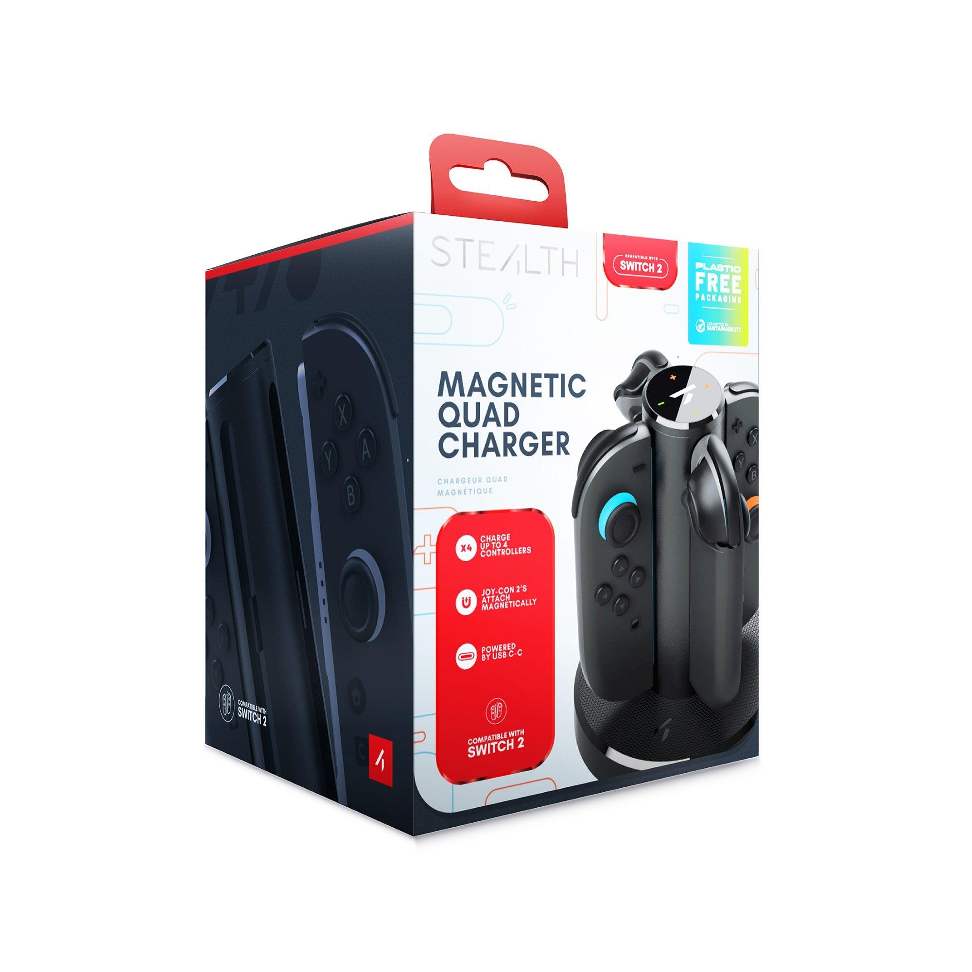 VIŠEBOJAN - Stealth - Nintendo Switch 2 Joy Con Magnetic Quad Charging Dock - 1