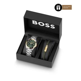 Boss Gents BOSS Strike A Watch and Bracelet Gift Set