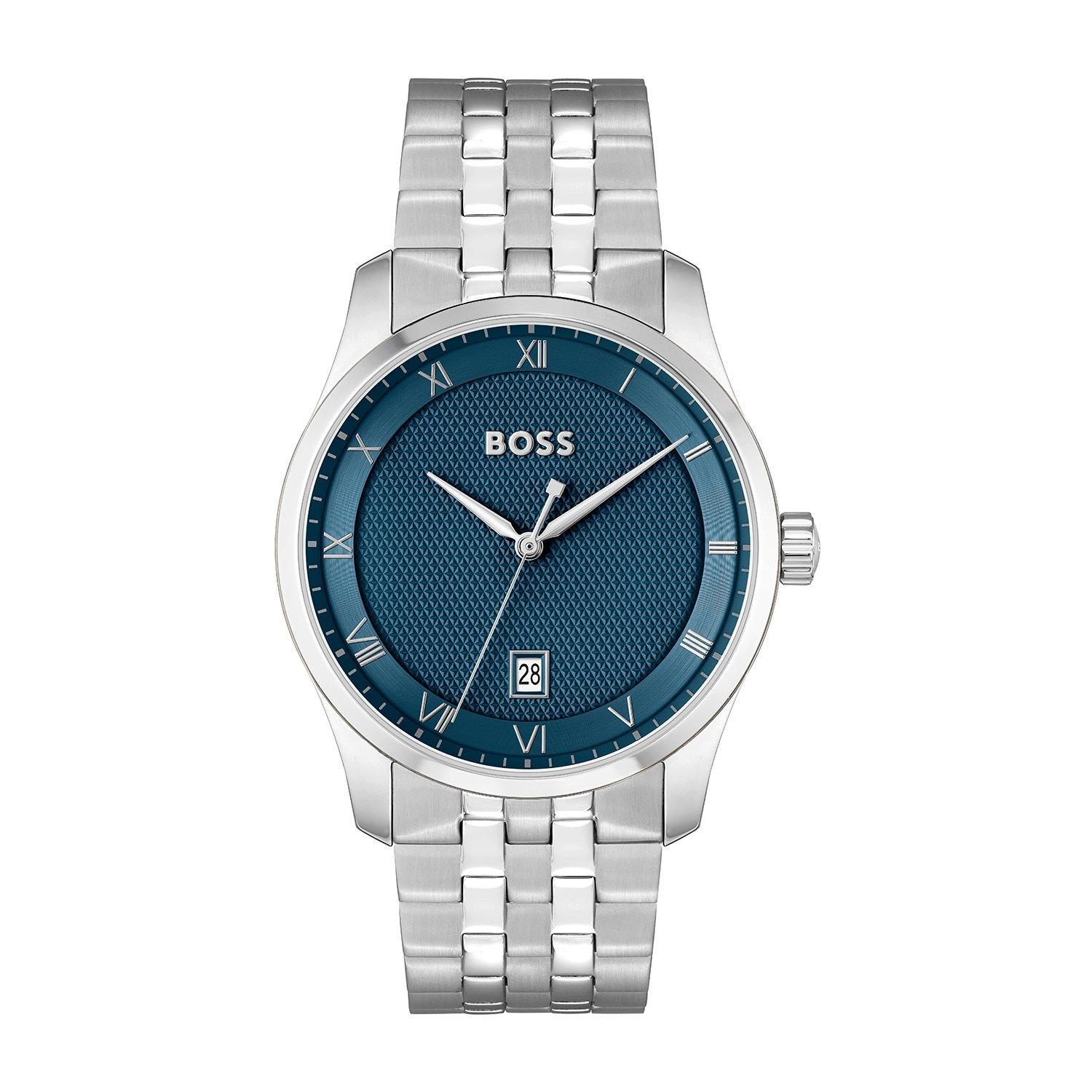 Blue & Black - Boss - Men's Strike A Watch and Bracelet Gift Set - 3