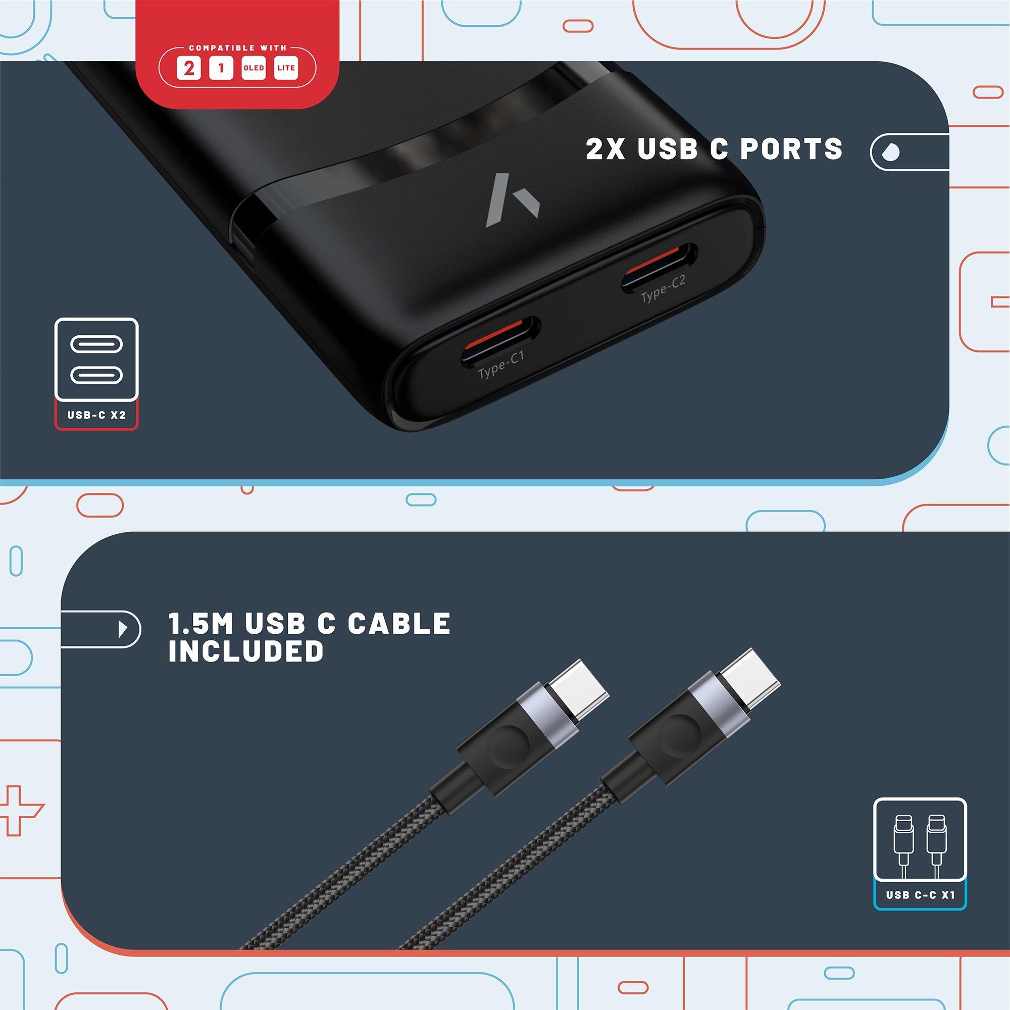 Multicolorido - Stealth - Nintendo Switch 2 Slim Travel Adapter - 6