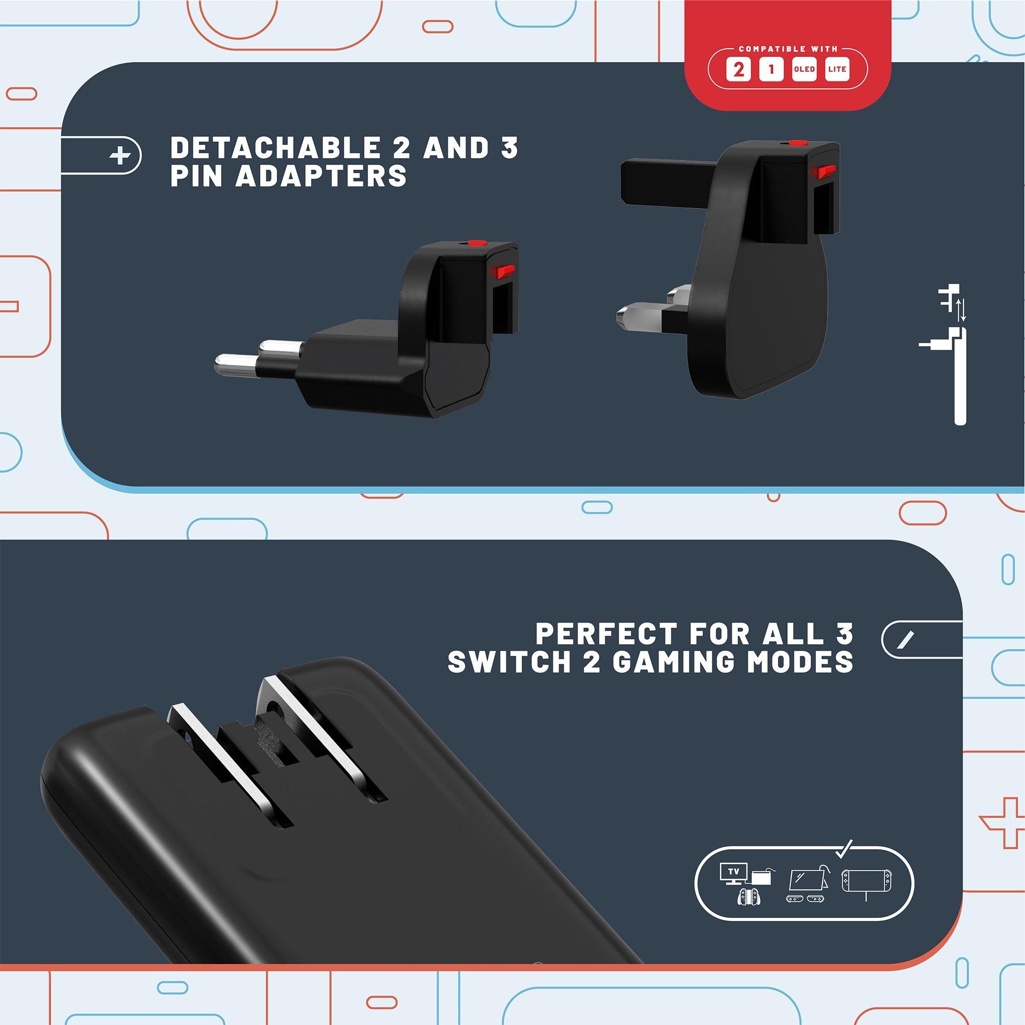 Multicolorido - Stealth - Nintendo Switch 2 Slim Travel Adapter - 7