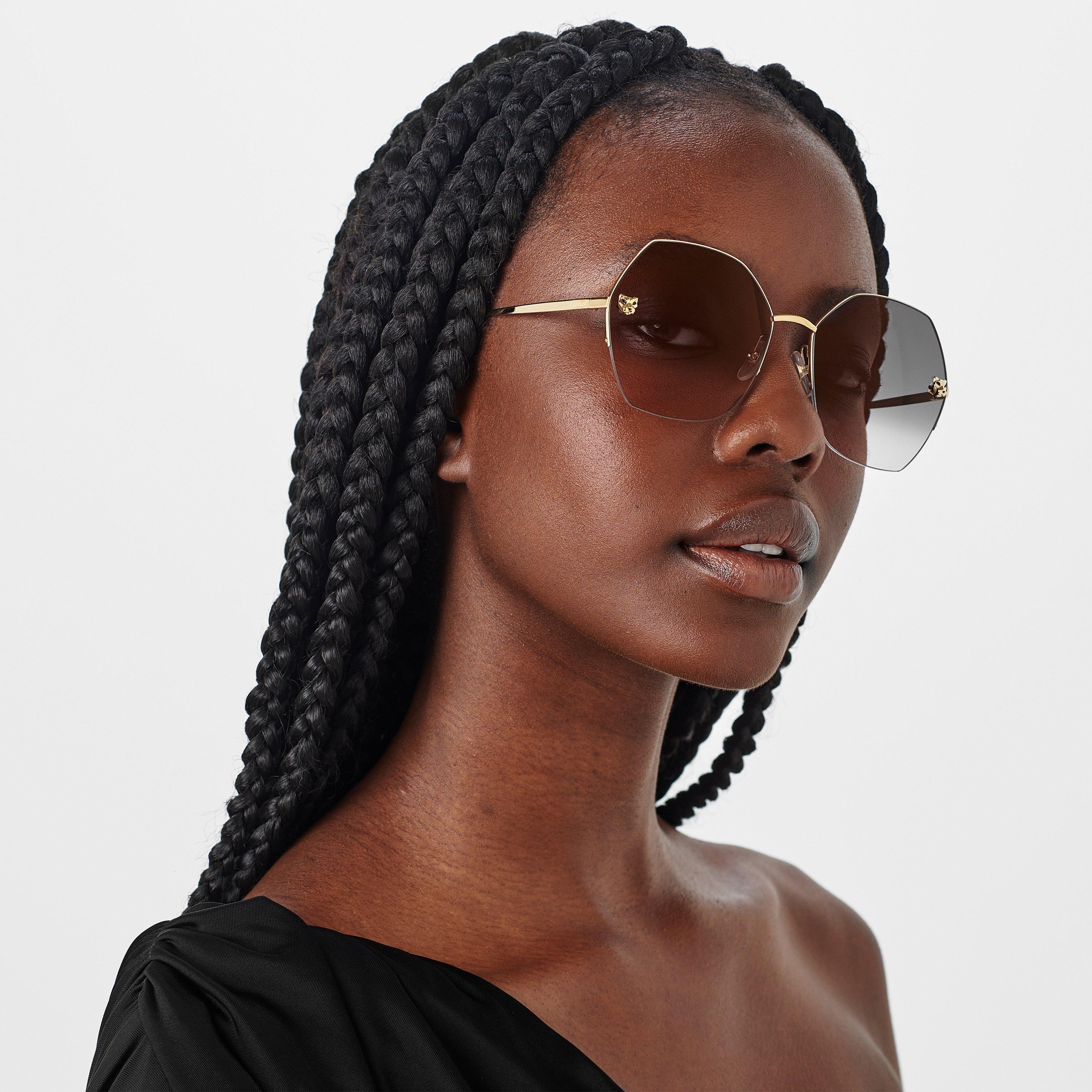 Gold/Grey - Cartier - Cartier Sunglasses Ct0332s - 2