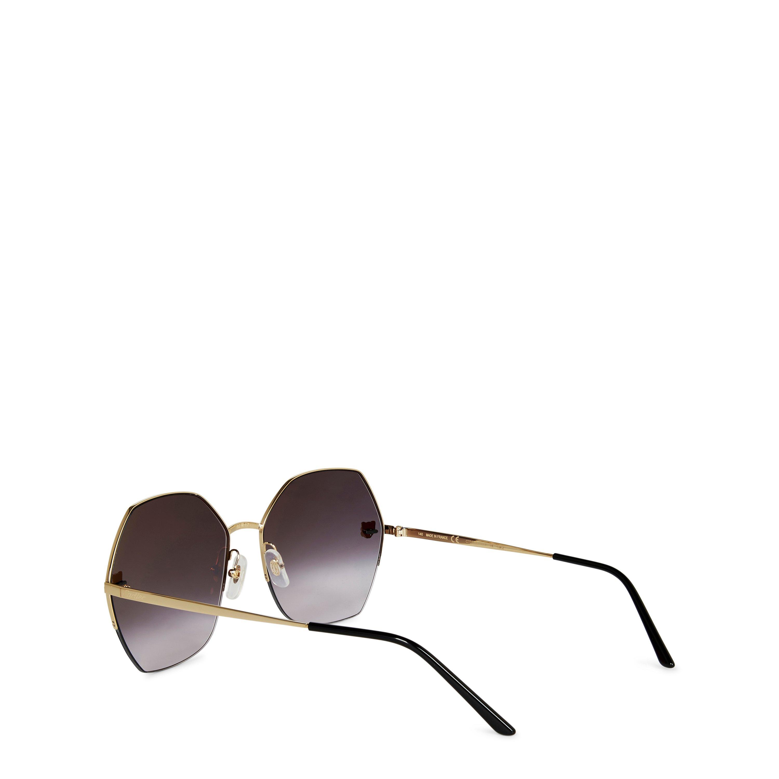 Gold/Grey - Cartier - Cartier Sunglasses Ct0332s - 3