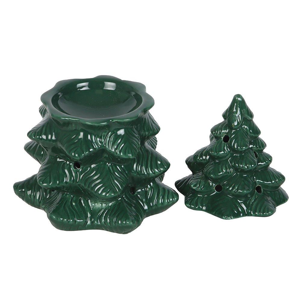 Green - Something Different - Green Fir Tree Oil Burner and Wax Warmer - 3