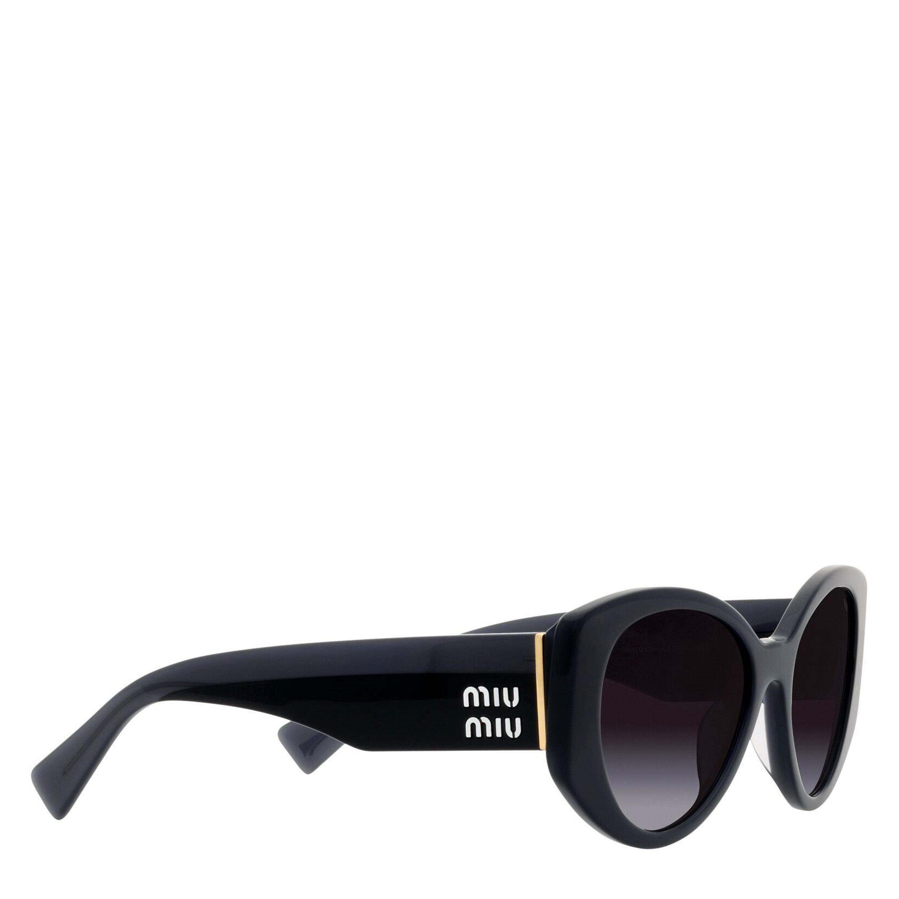 Green - Miu Miu - Women's Cat Eye Hexagon Sunglasses - 11