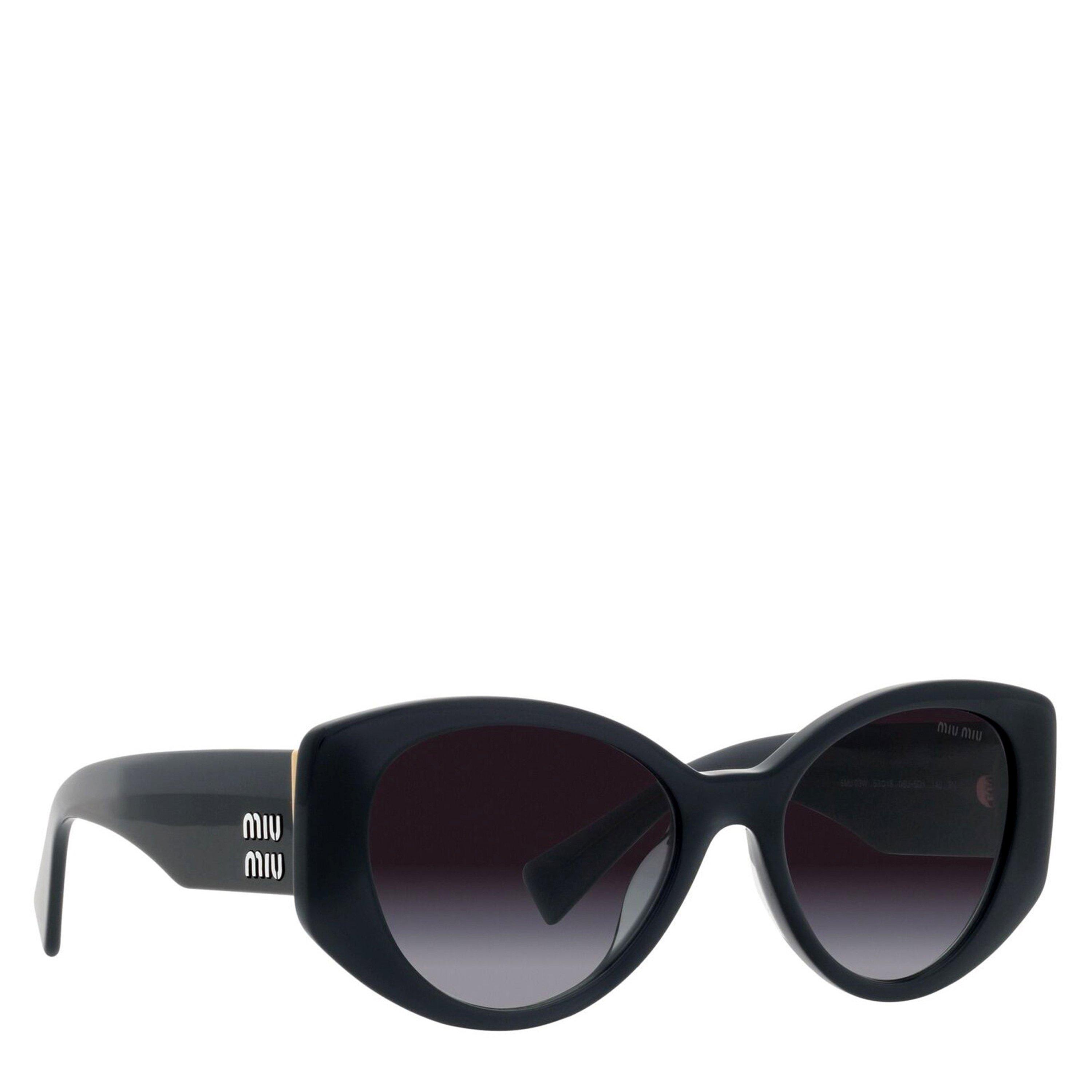 Green - Miu Miu - Women's Cat Eye Hexagon Sunglasses - 12