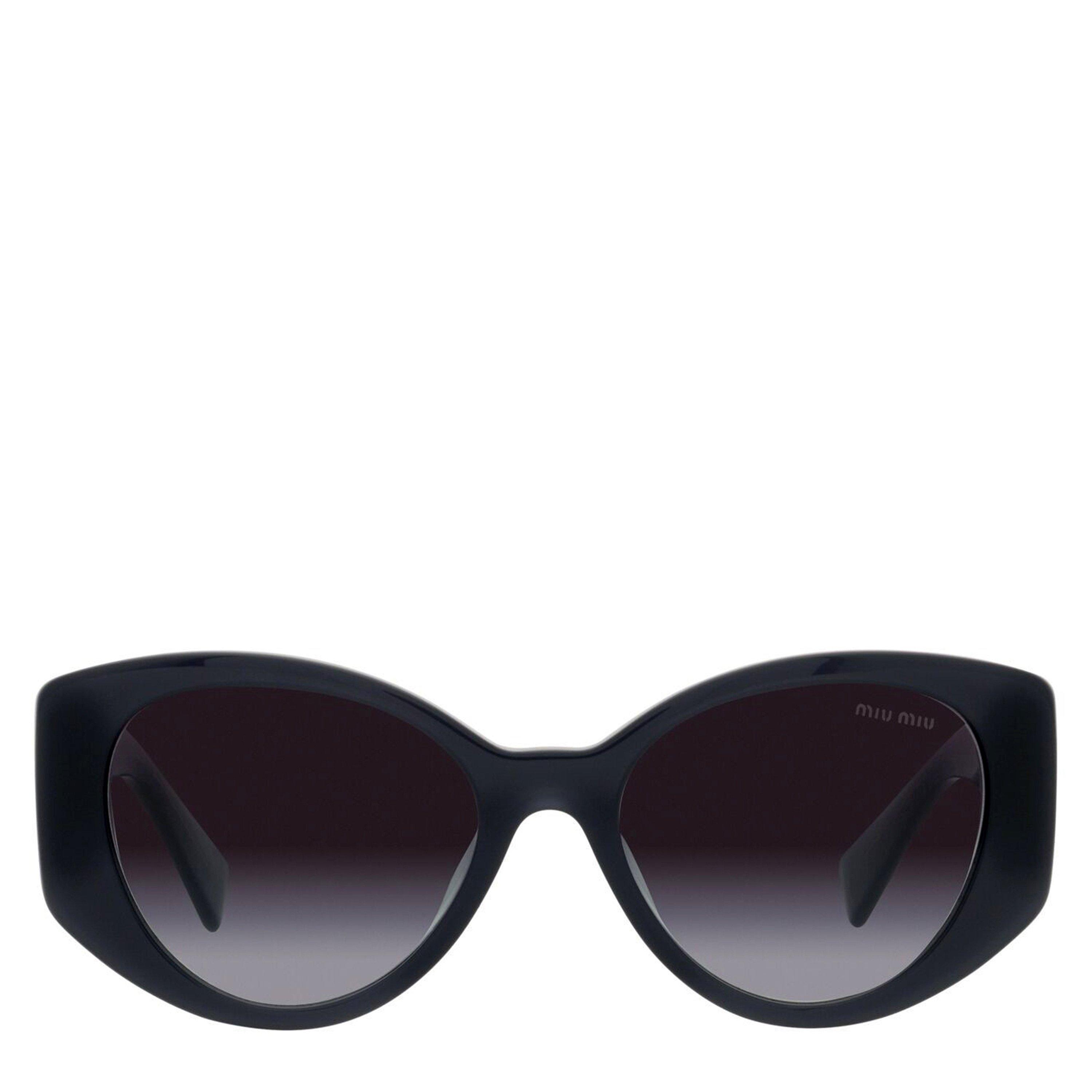 Green - Miu Miu - Women's Cat Eye Hexagon Sunglasses - 3