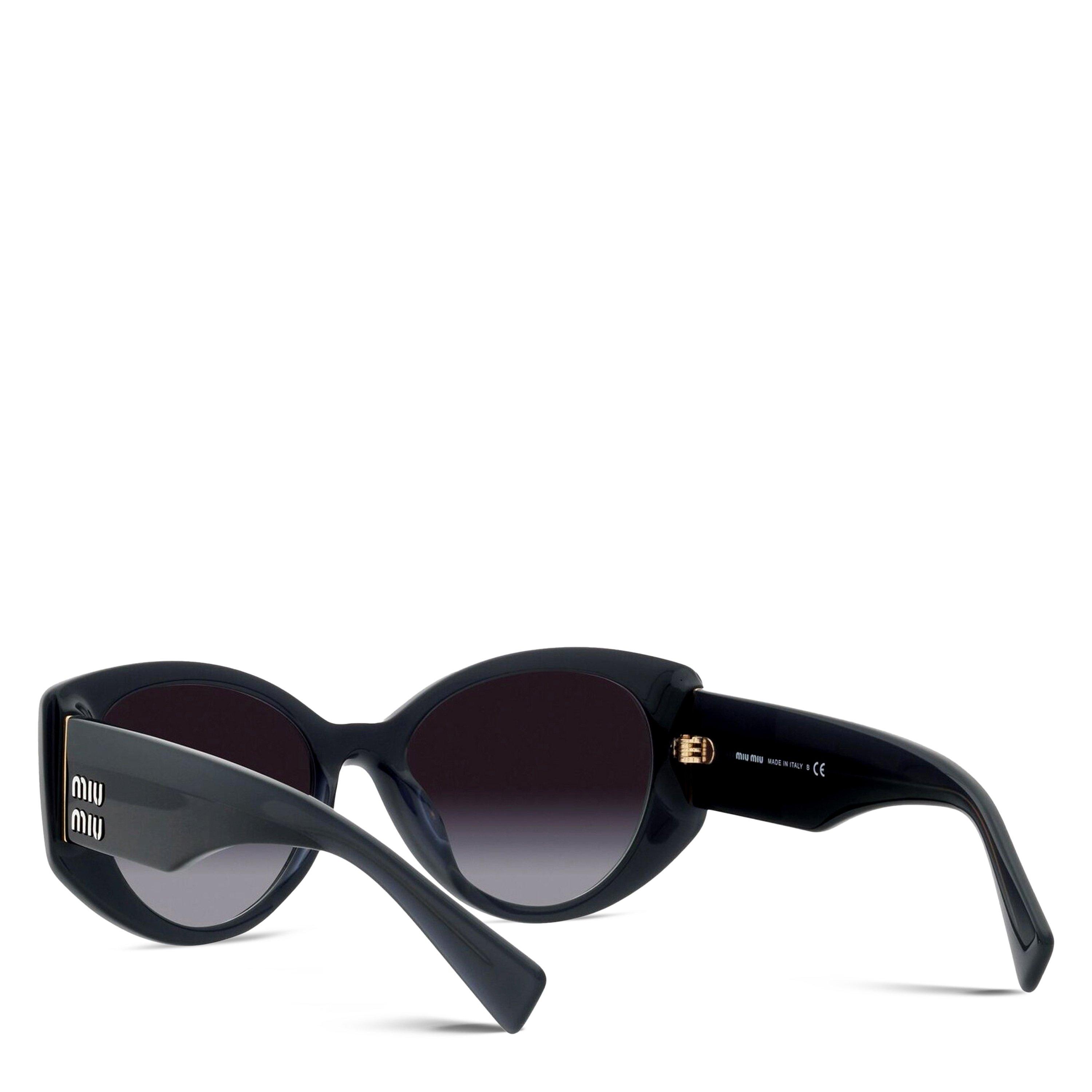Green - Miu Miu - Women's Cat Eye Hexagon Sunglasses - 6