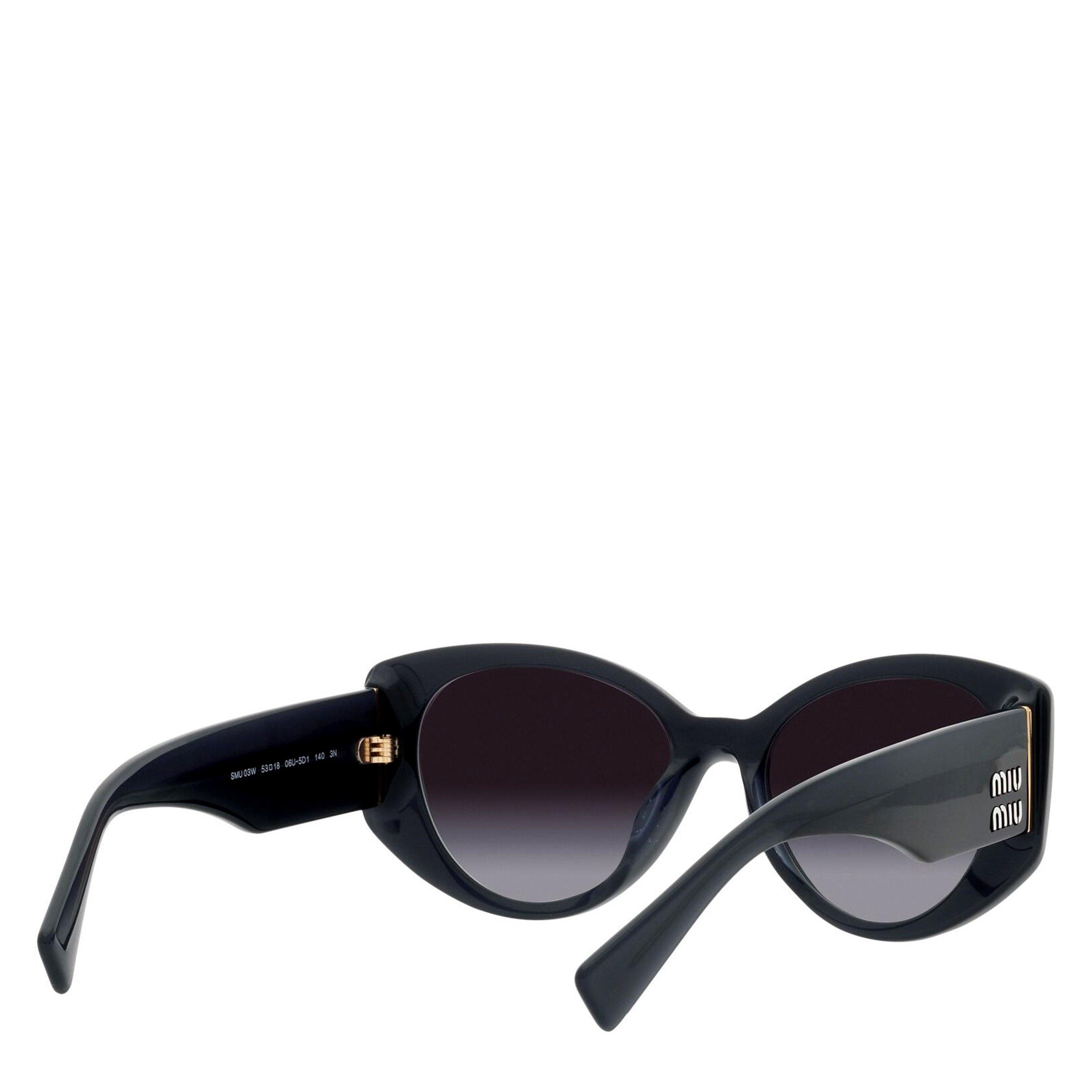 Green - Miu Miu - Women's Cat Eye Hexagon Sunglasses - 8