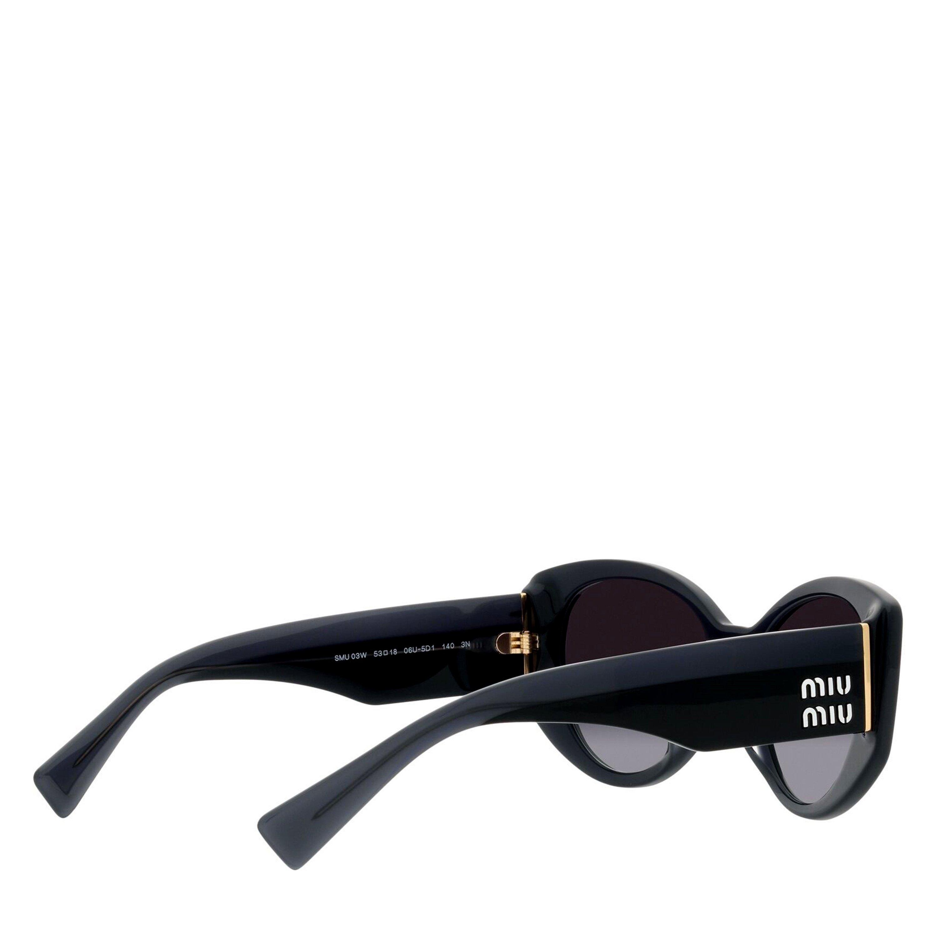 Green - Miu Miu - Women's Cat Eye Hexagon Sunglasses - 9