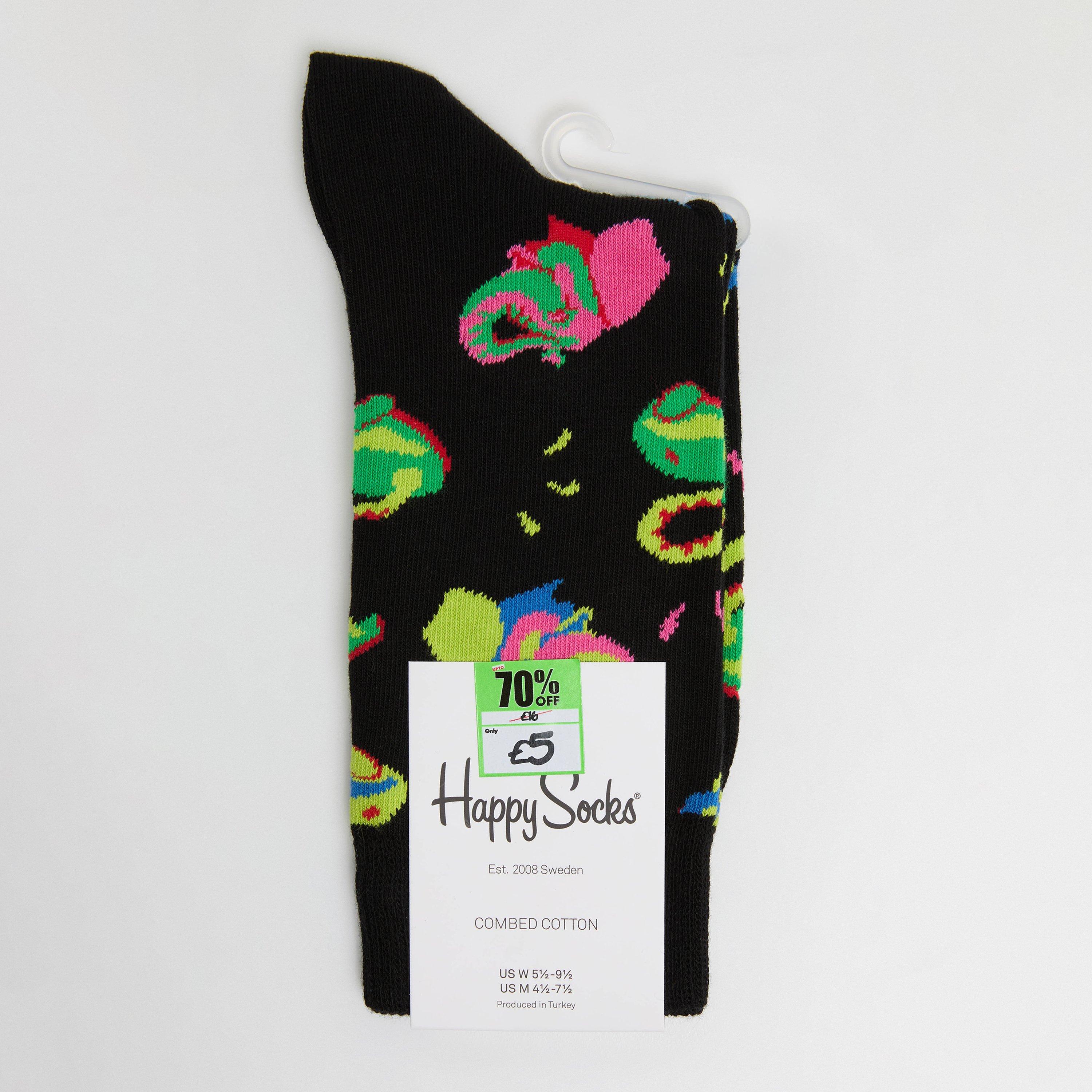 Happy Socks  Elephant Pop - Black - 7-12(41-46