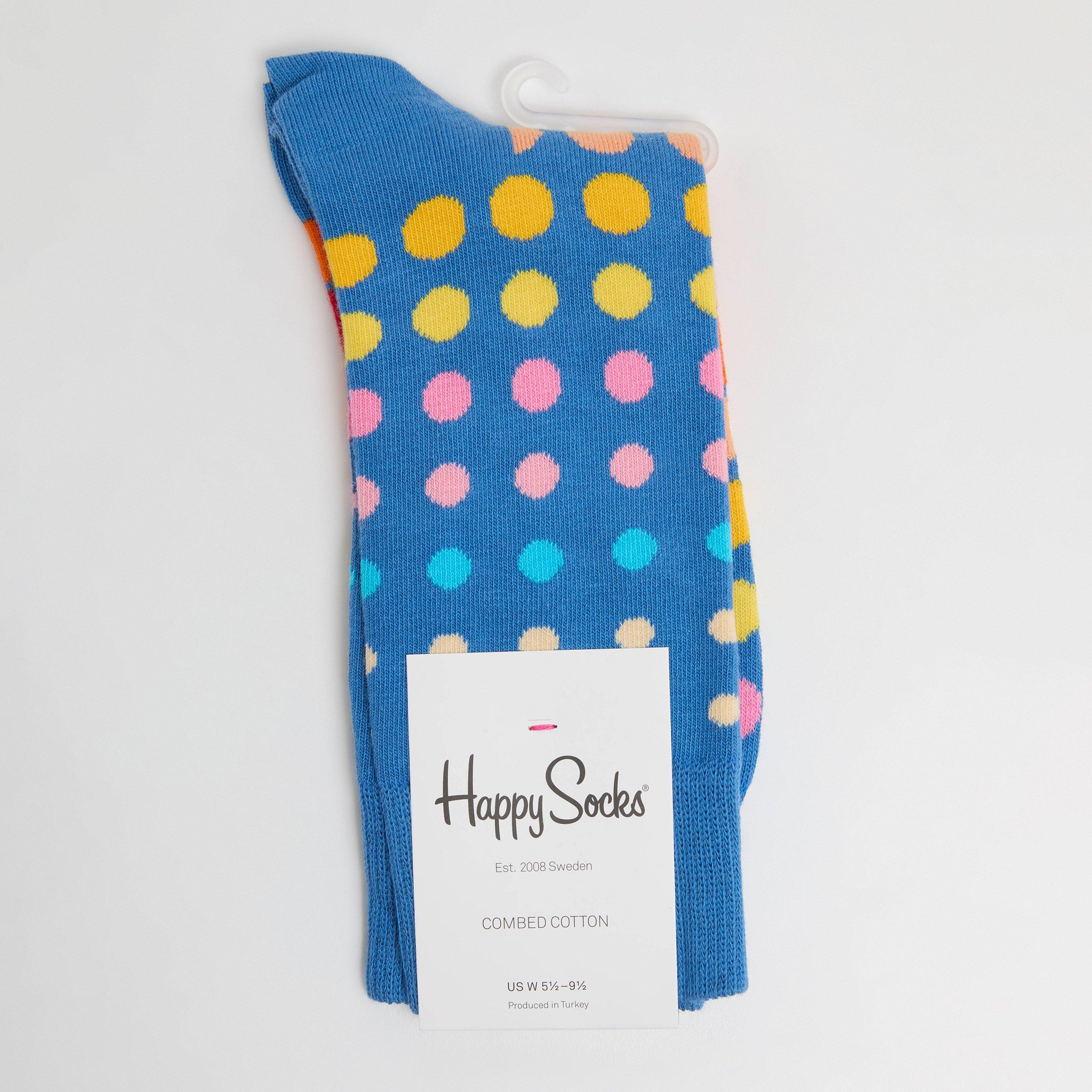 Happy Socks  Disco Dot Pop - Light Blue - 4-7(36-40)