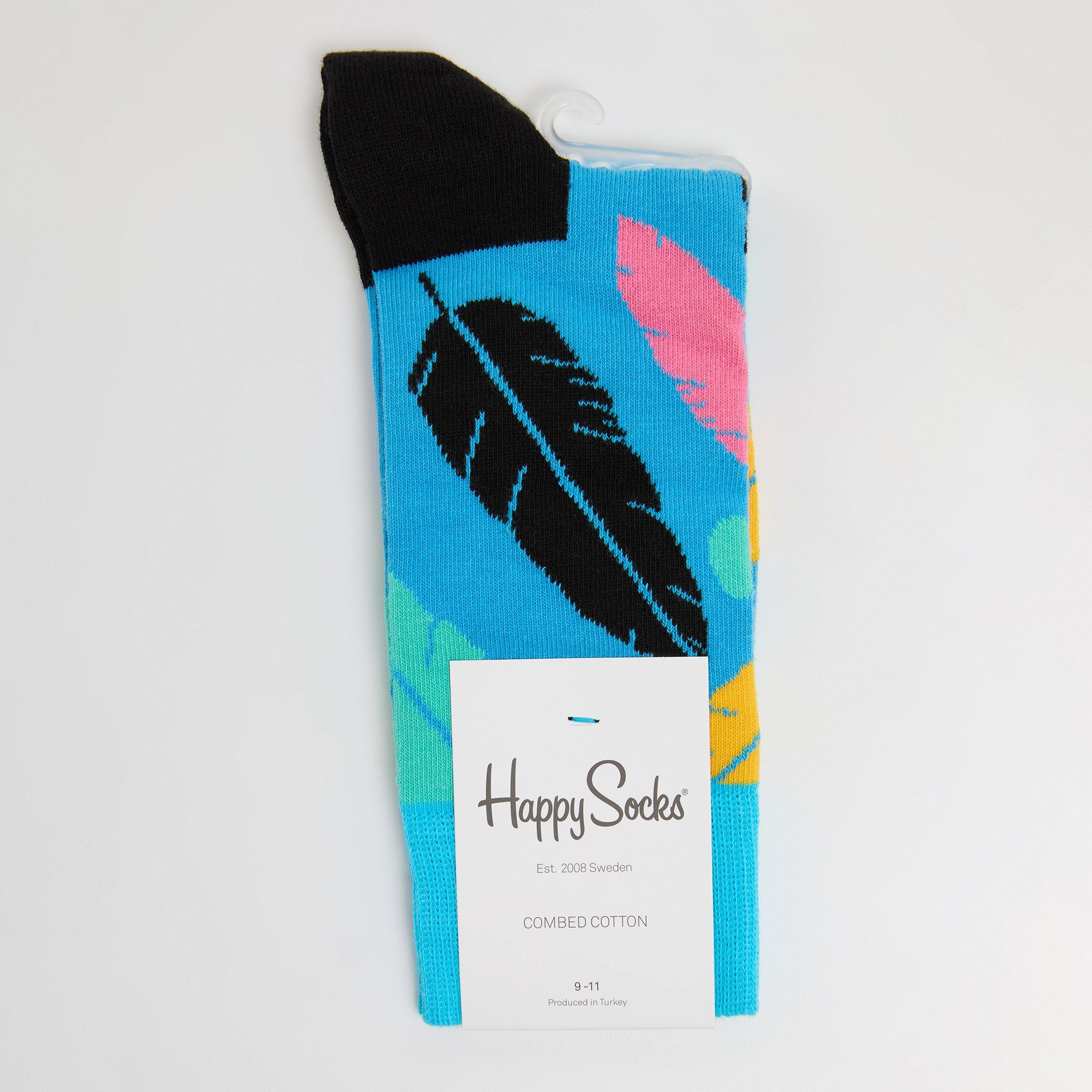 Light Blue - Happy Socks - Feather Pop - 1