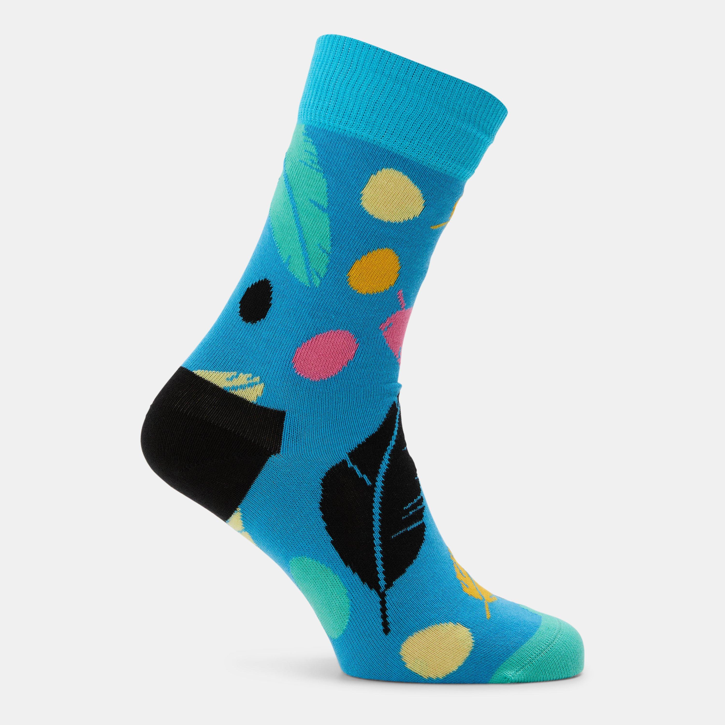 Light Blue - Happy Socks - Feather Sk 99 - 2
