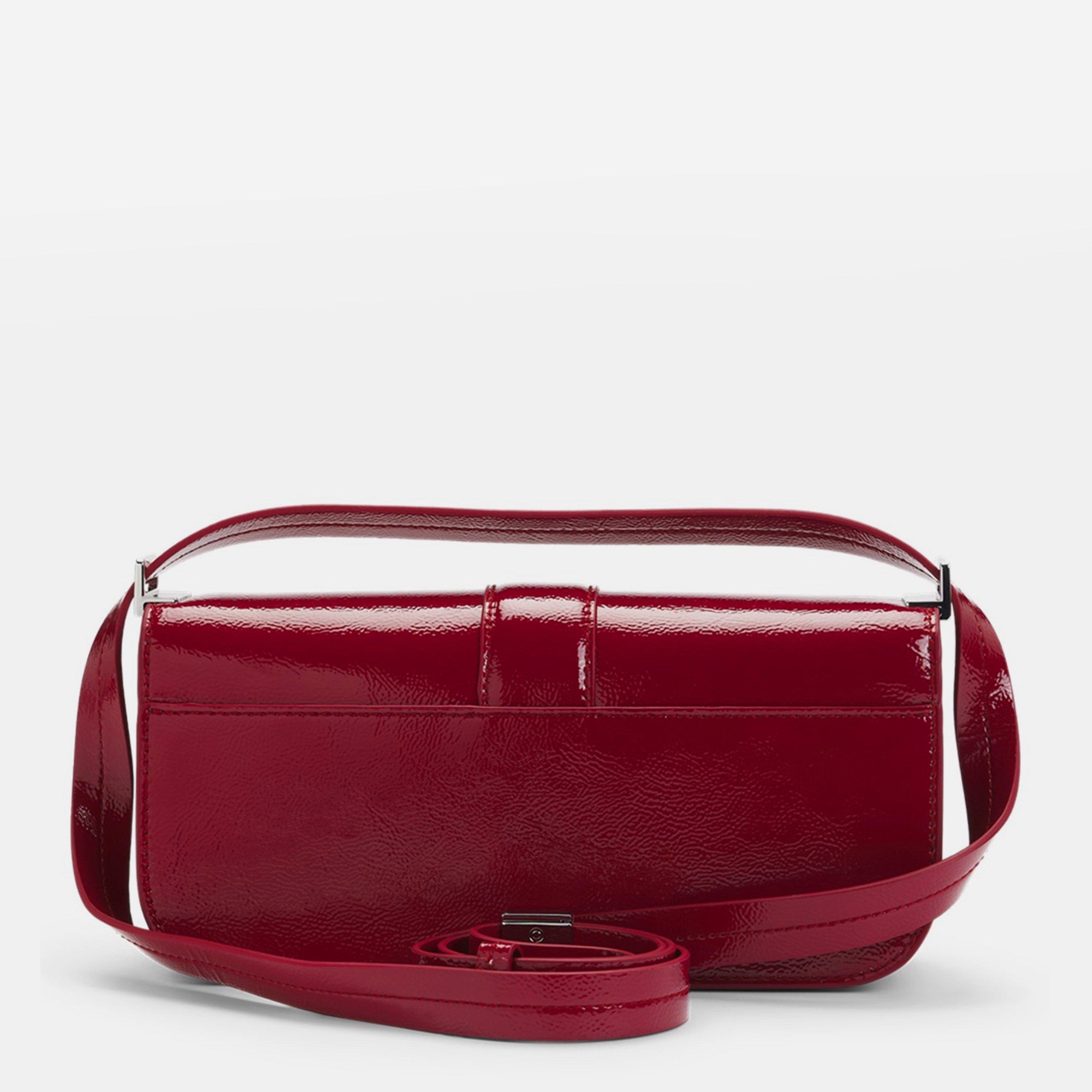 Medium Red - Hugo - Women's Faux Leather Cross Body Bags - 2