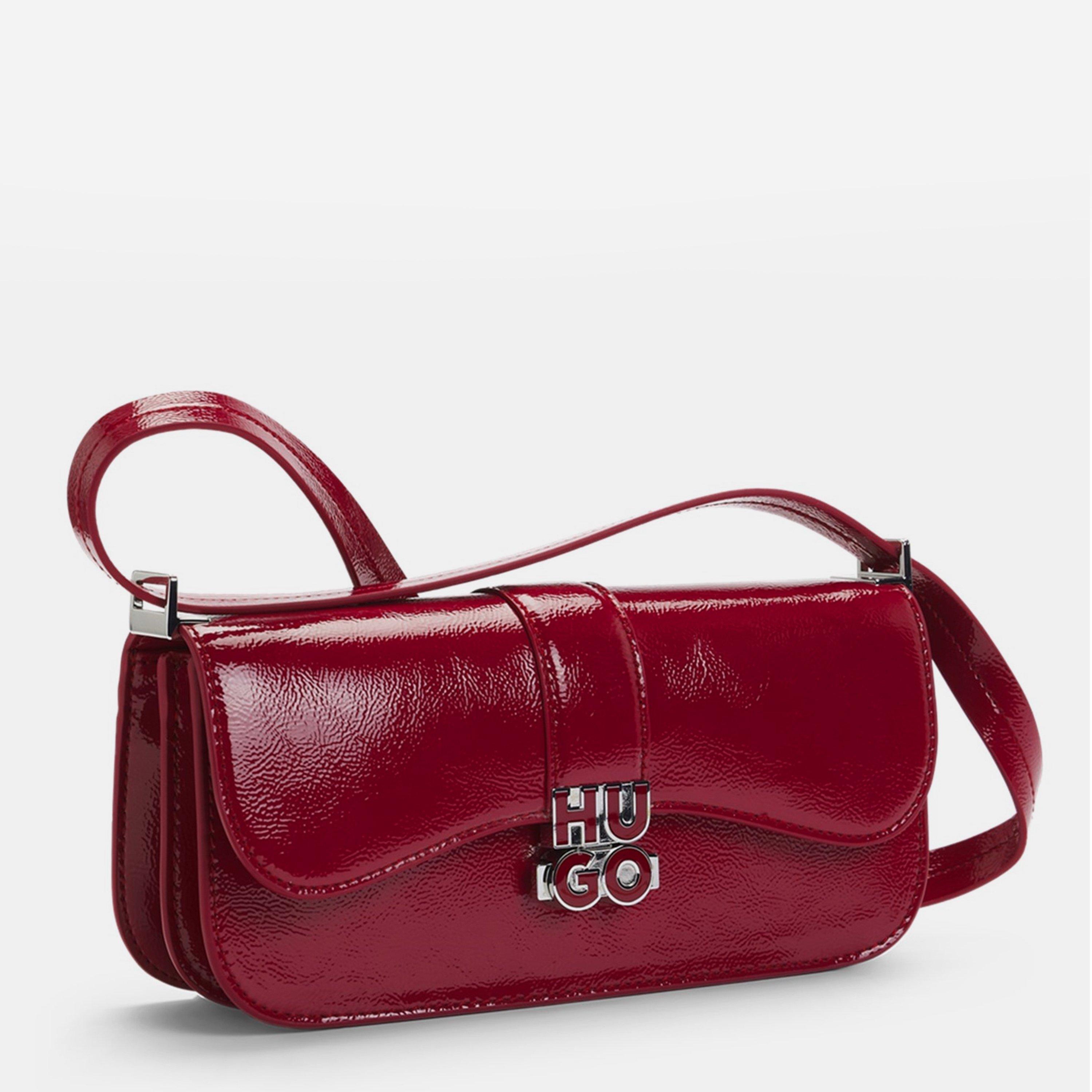 Medium Red - Hugo - Women's Faux Leather Cross Body Bags - 4