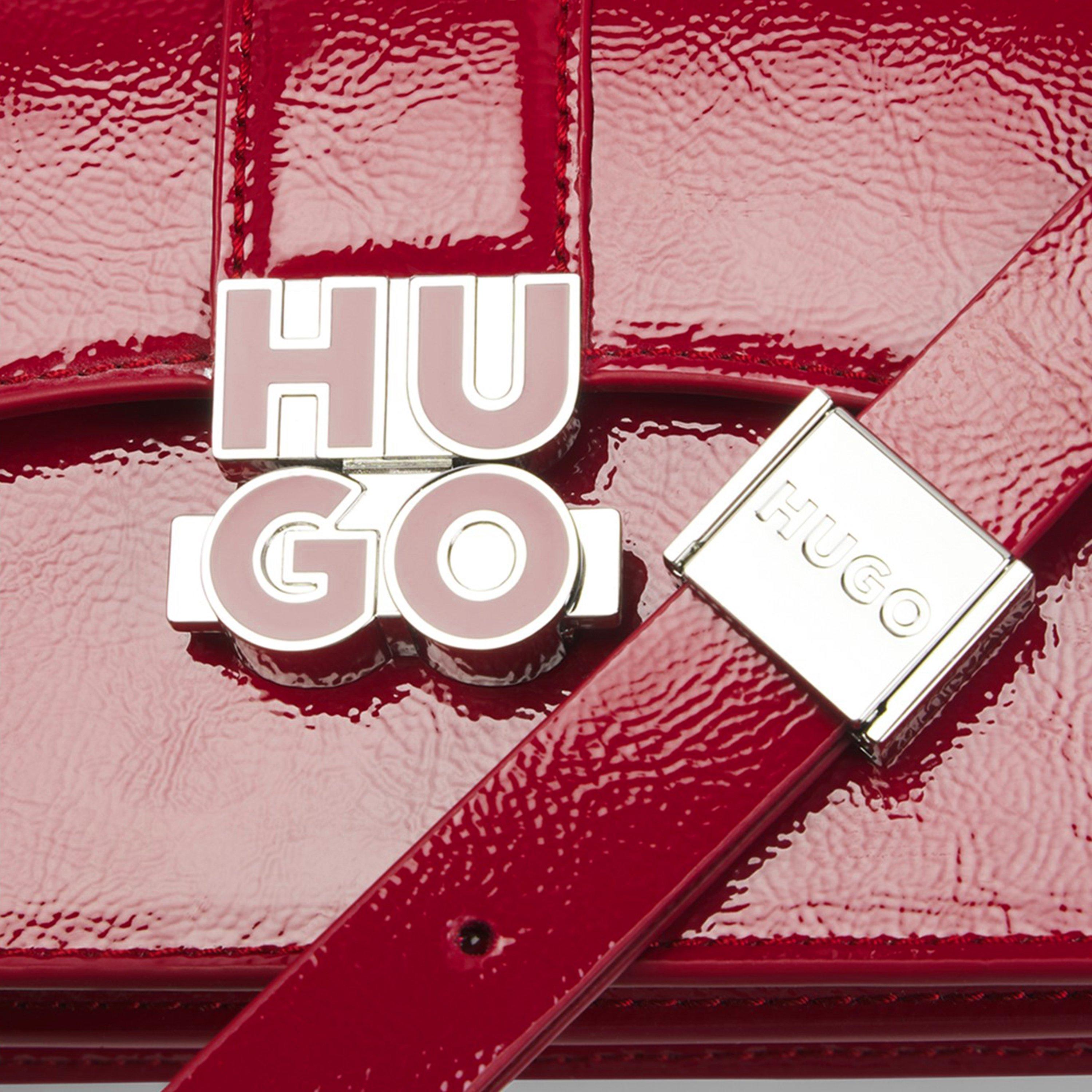 Medium Red - Hugo - Women's Faux Leather Cross Body Bags - 6