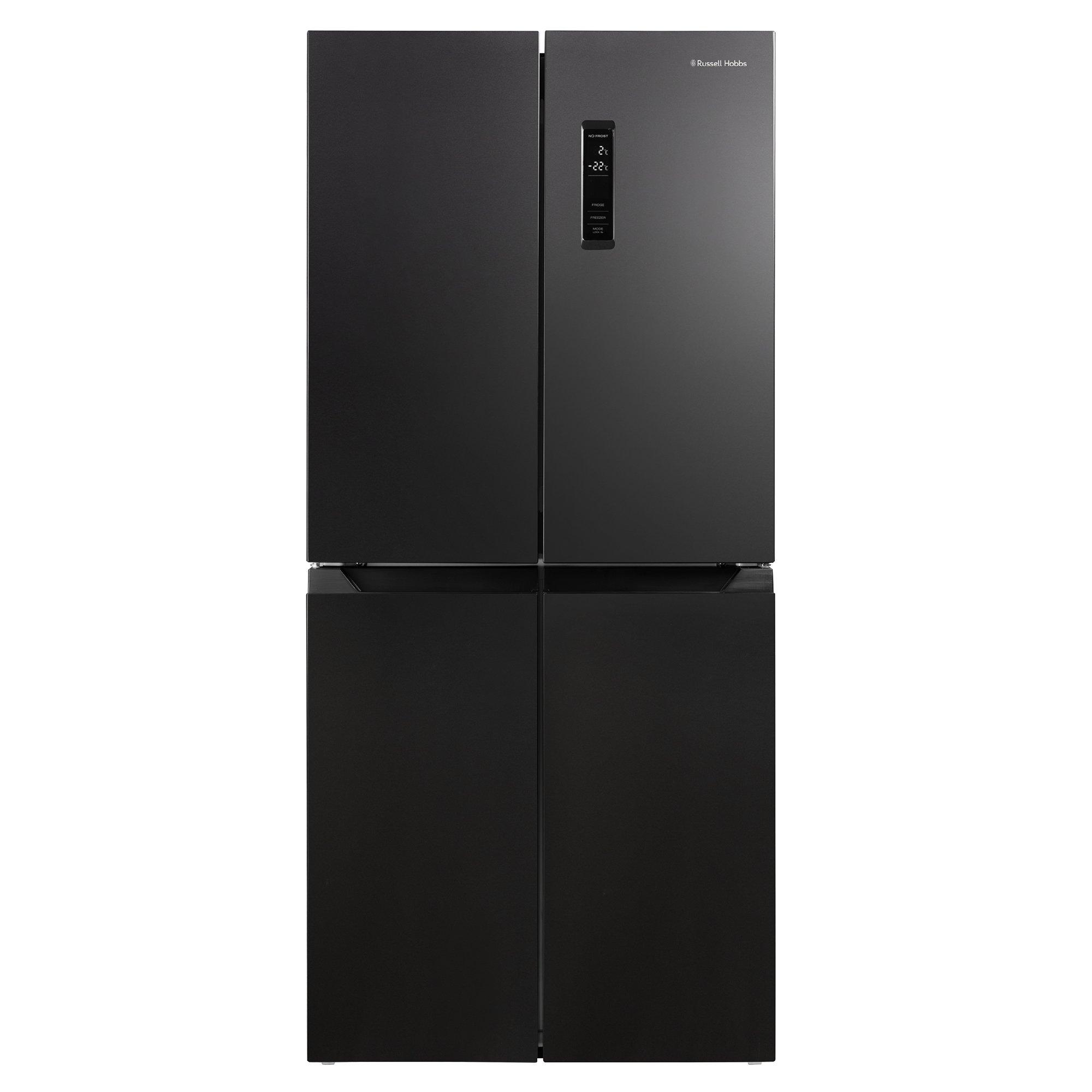 Black Steel - Russell Hobbs - RH180A4FF802E1BS 50/50 Split 4 Door Fridge Freezer - 1