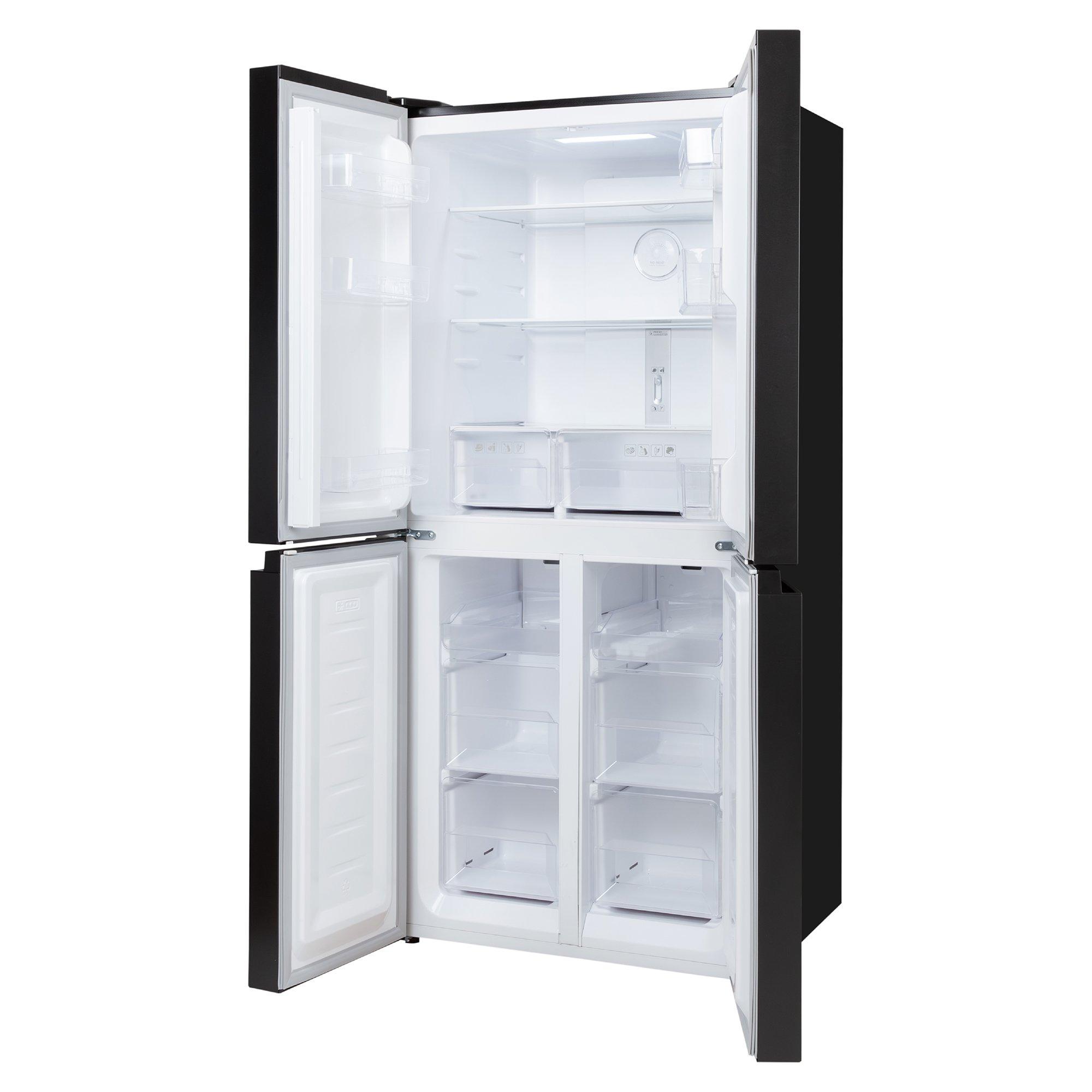 Black Steel - Russell Hobbs - RH180A4FF802E1BS 50/50 Split 4 Door Fridge Freezer - 3