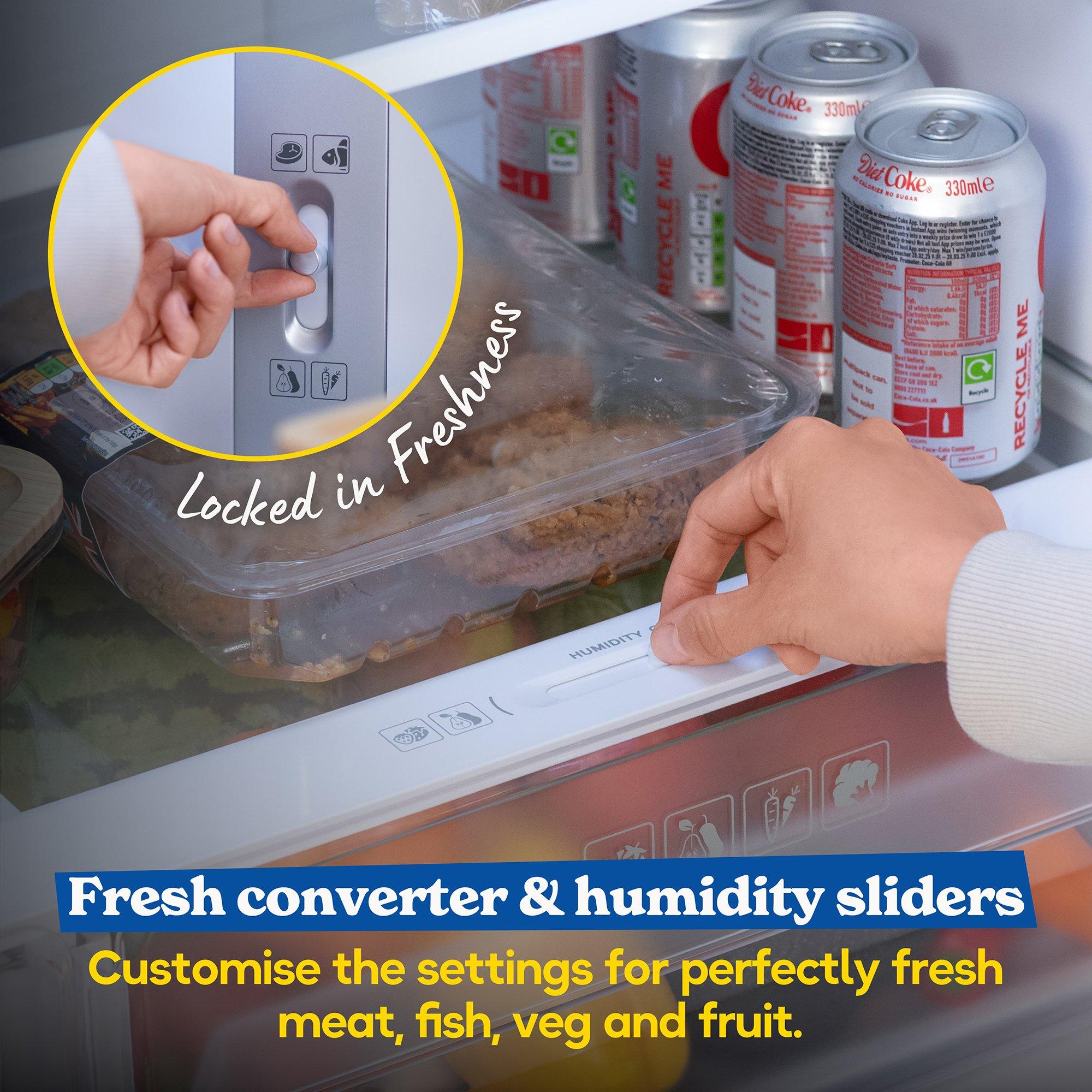 Black Steel - Russell Hobbs - RH180A4FF802E1BS 50/50 Split 4 Door Fridge Freezer - 7