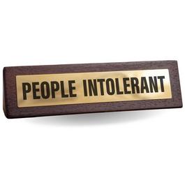 Boxer Gifts People Intolerant Novelty Desk Sign - Office Gift