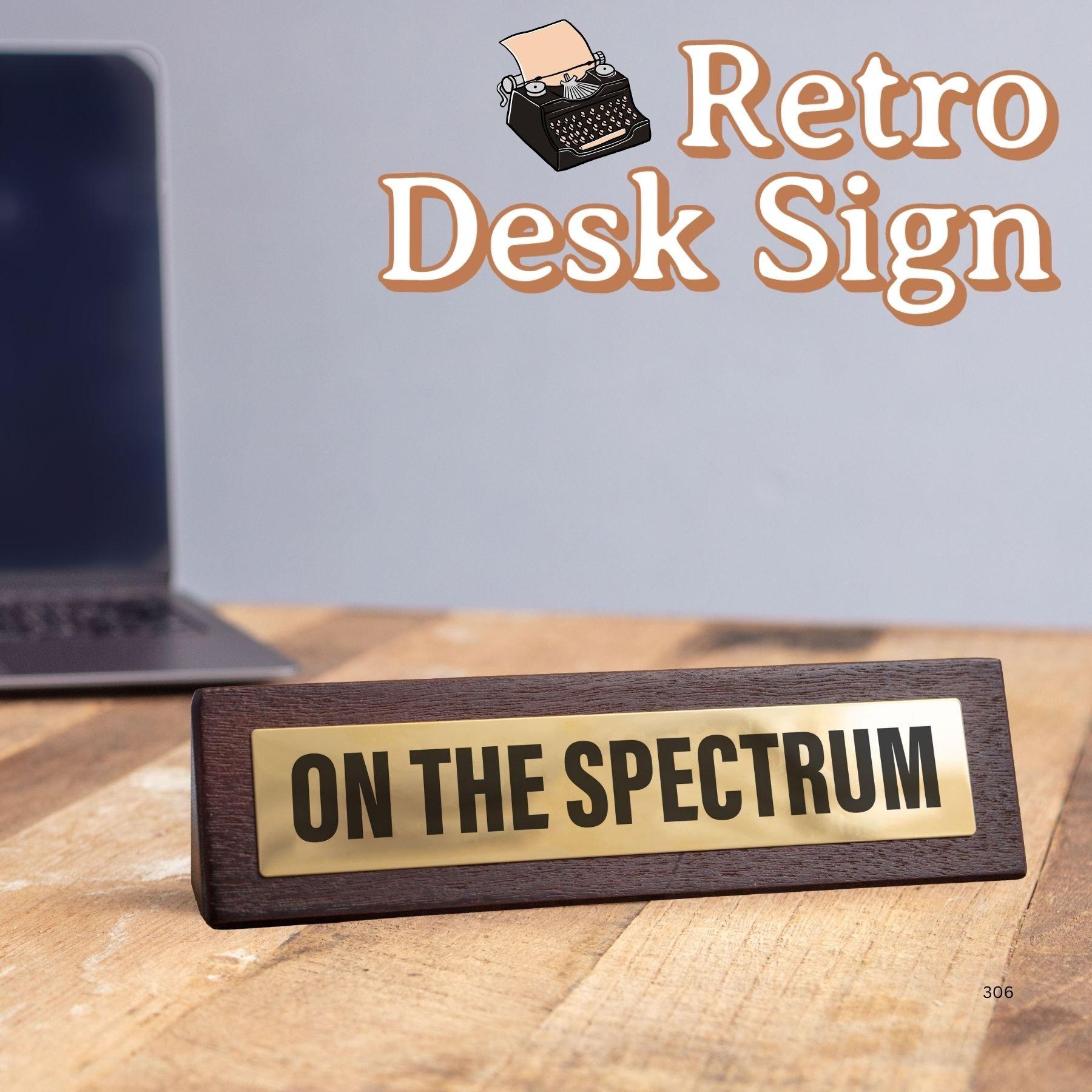Multi - Boxer Gifts - On the Spectrum Novelty Desk Sign Office Gift - 2