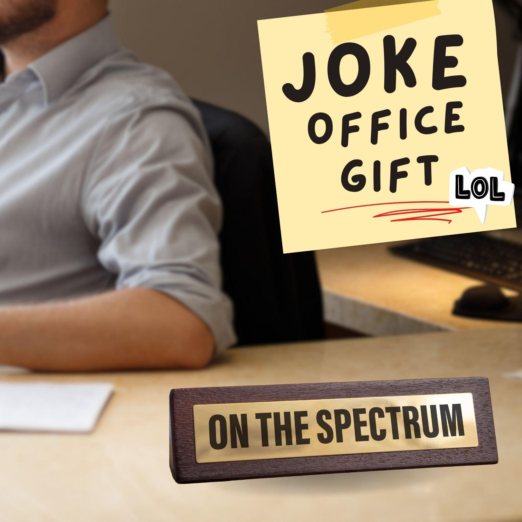 Multi - Boxer Gifts - On the Spectrum Novelty Desk Sign Office Gift - 3