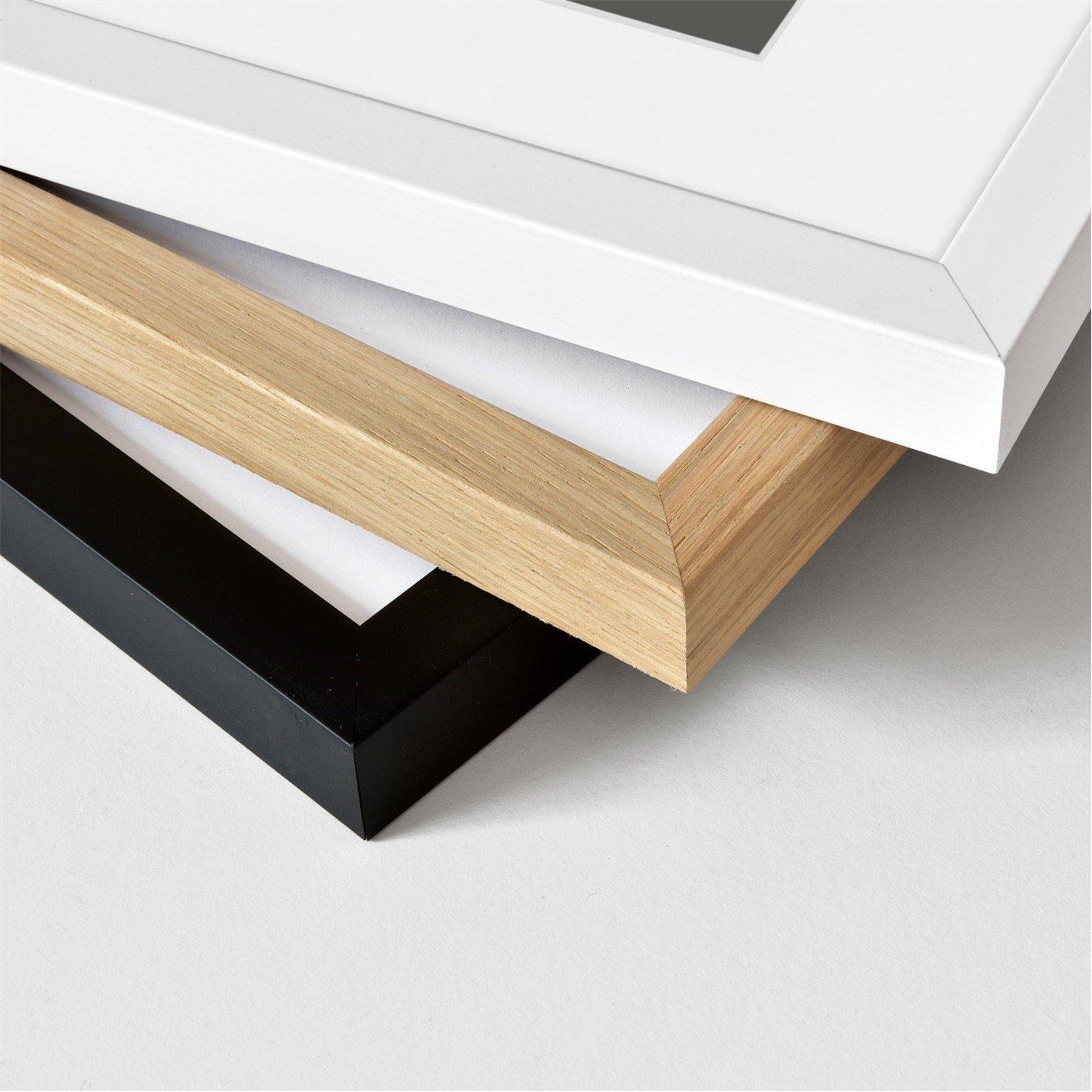 Oak - nielsen - Skava Wooden Picture Frame with White Mount - 3